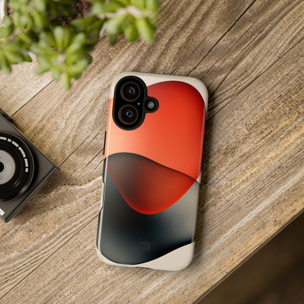 Translucent Crimson Form · Tough Phone Case for iPhone · Red