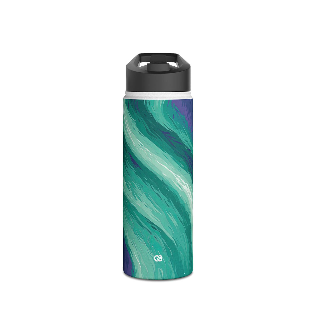 Arctic Aurora Bear · Insulated Water Bottle · Teal