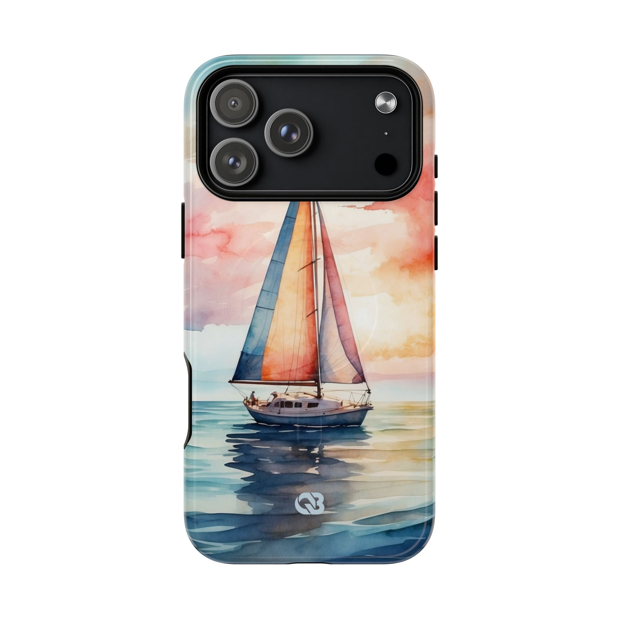 Crimson Horizon Sail · Tough+ Phone Case for iPhone · Magsafe