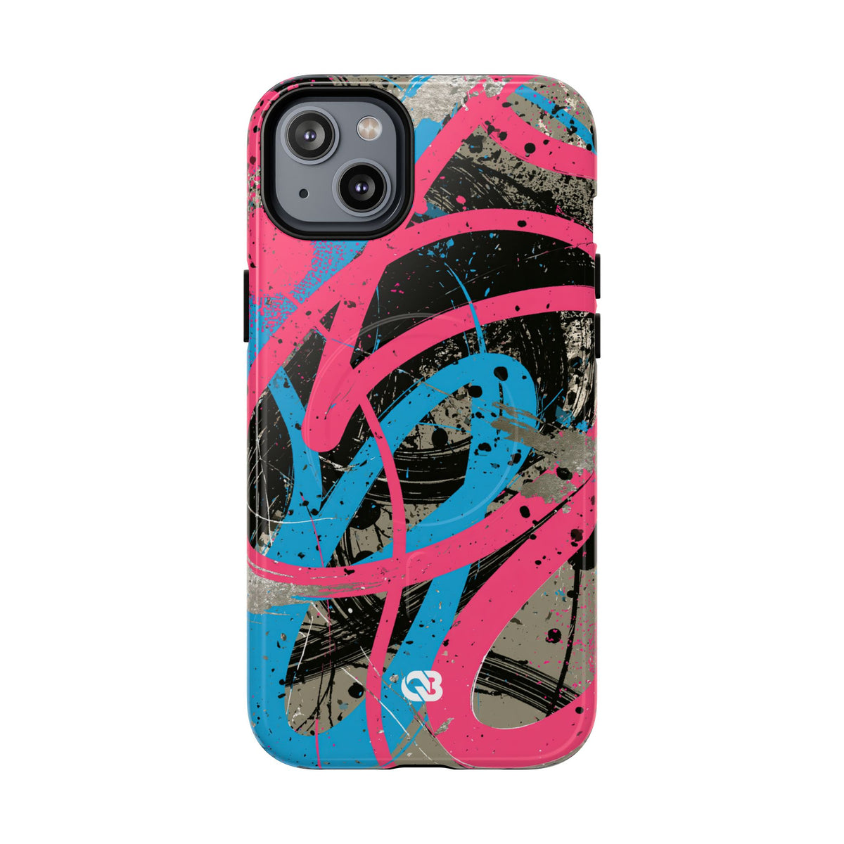 Cyber Splatter Flow · Tough 2.0 Magnetic Phone Case for iPhone · Pink