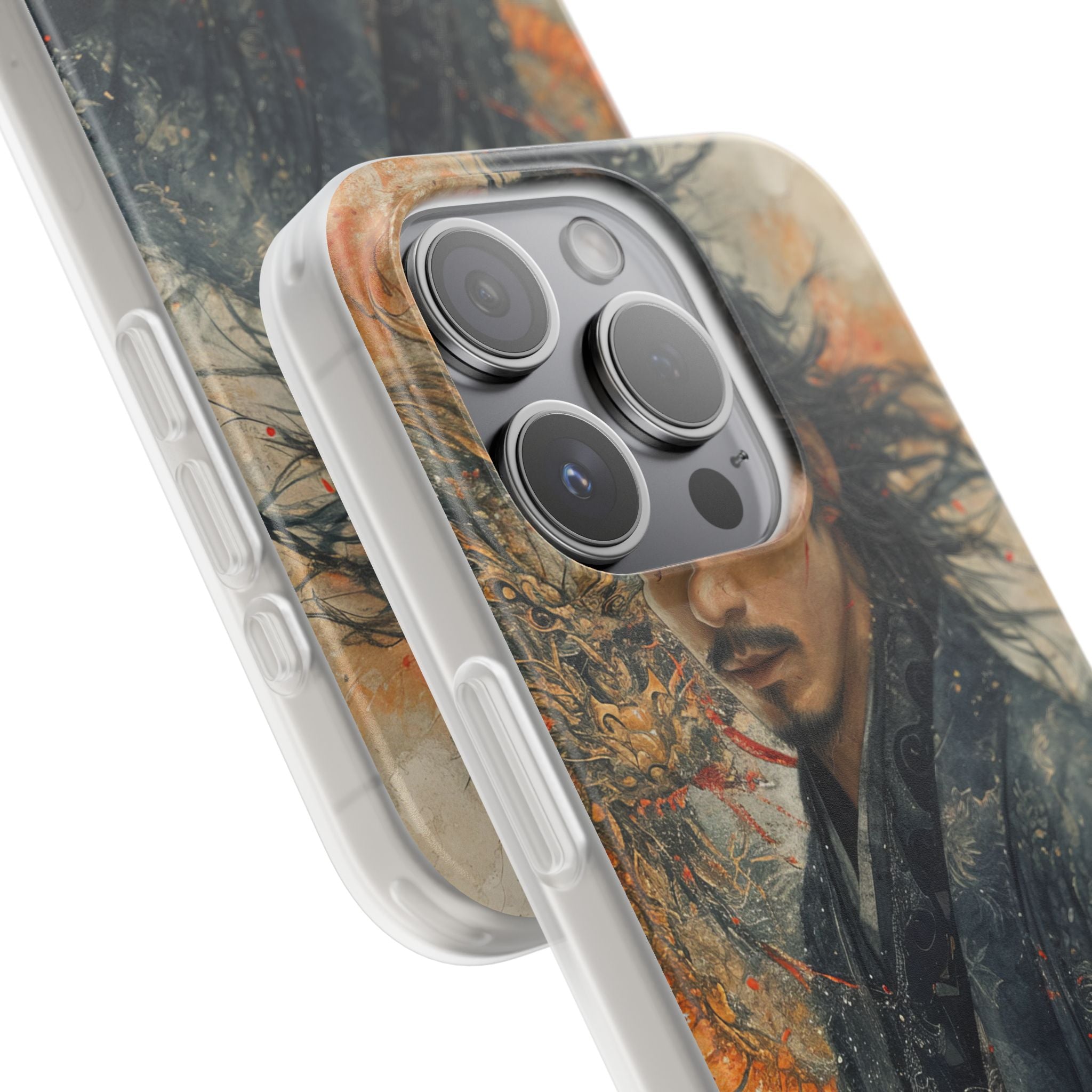 Dragonblade Krieger iPhone 15 Pro Case - Soft