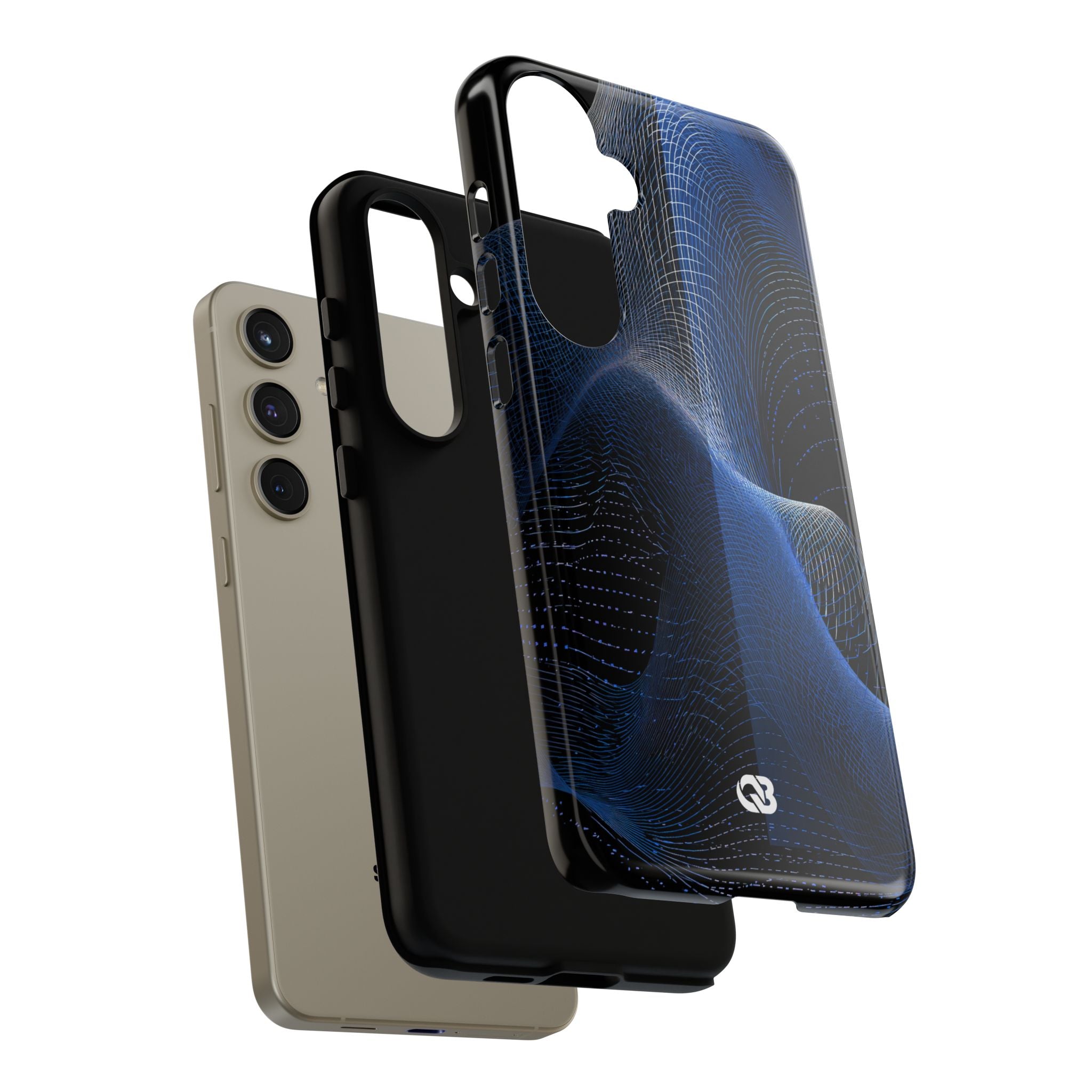 Blue Tough Phone Case for Samsung - Electric Blue Flux