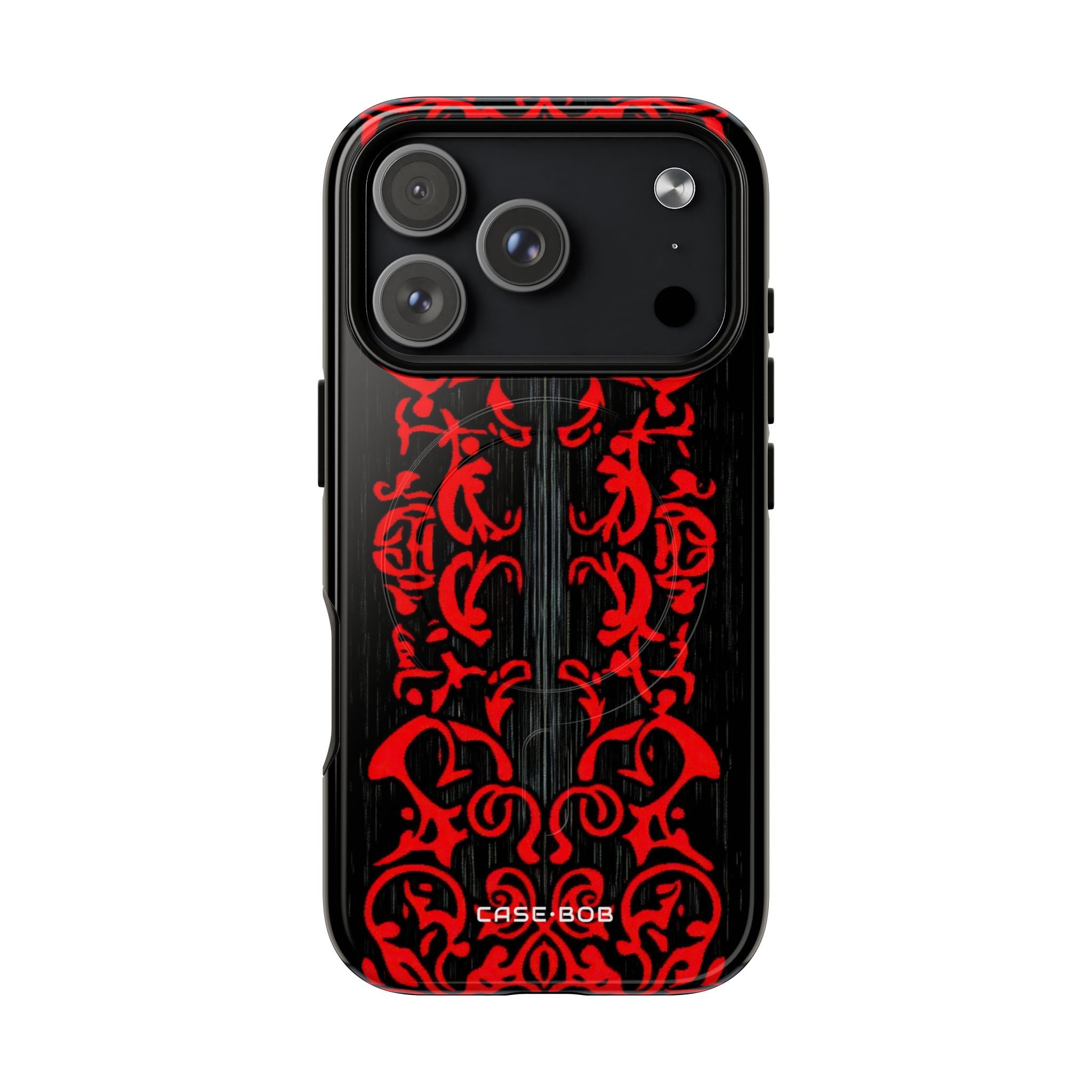 Crimson Spiral iPhone 17 Pro Case - Tough+ - CASE•BOB