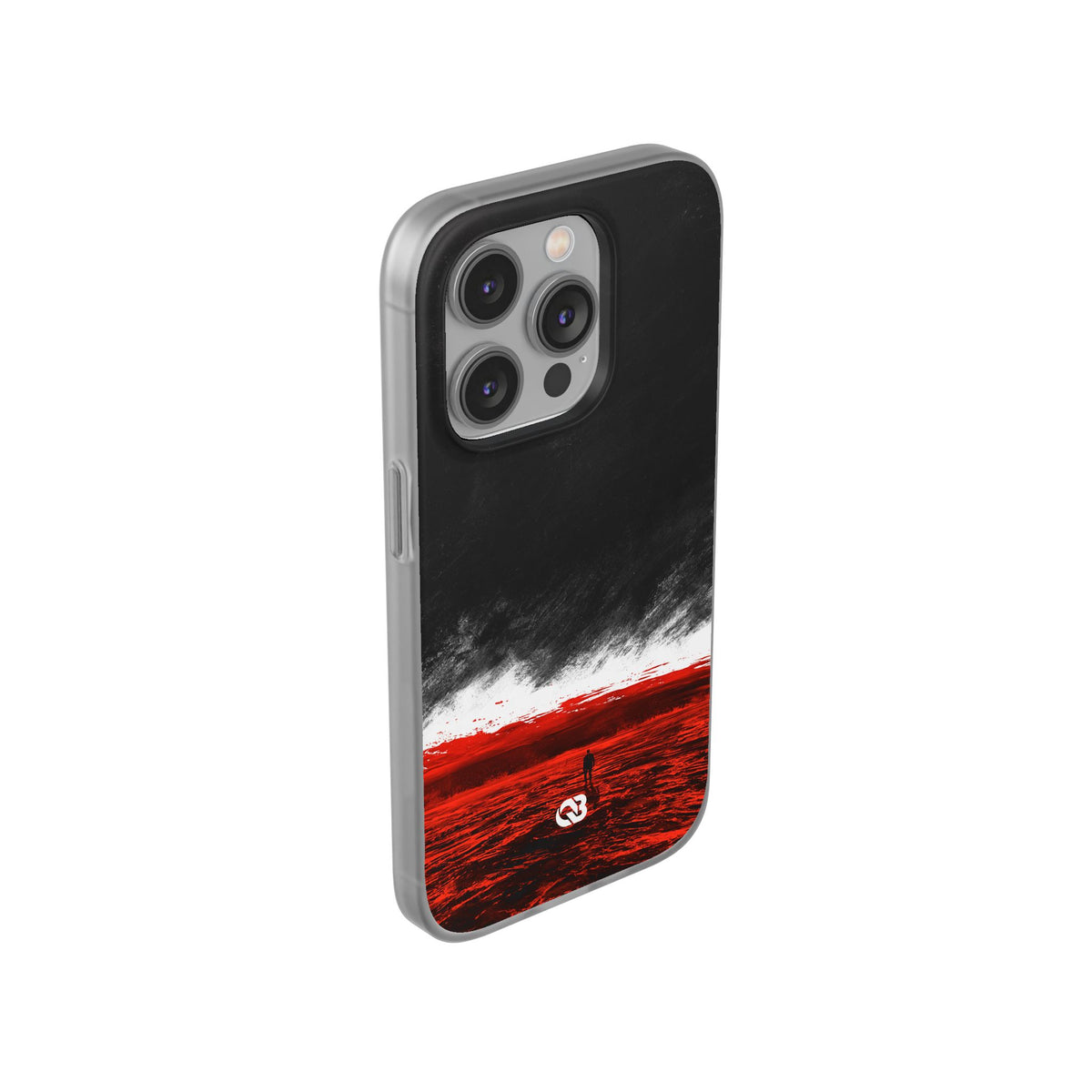 Crimson Horizon · Lite Phone Case for iPhone · Black