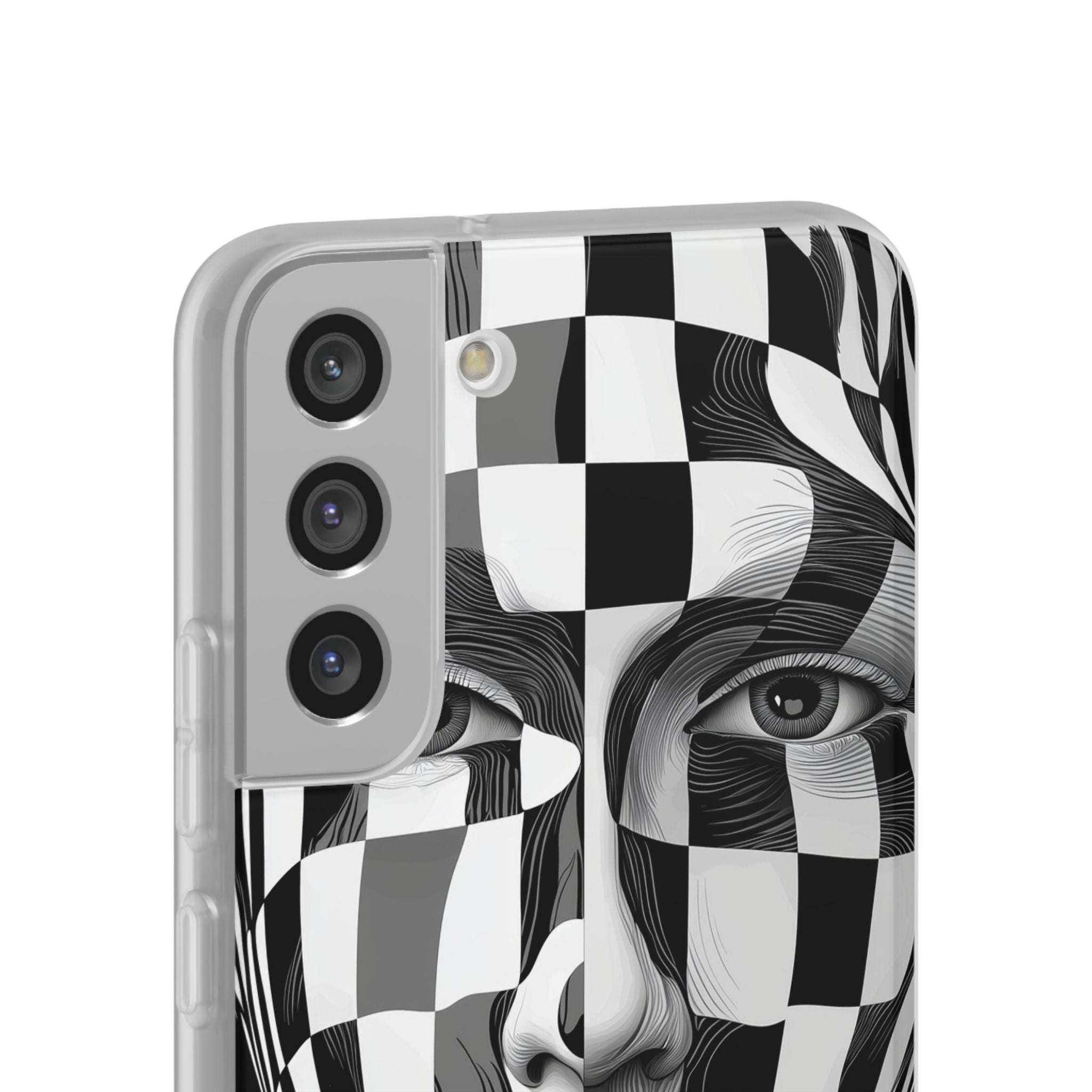 Checkered Face Samsung S22 Plus Case - Soft