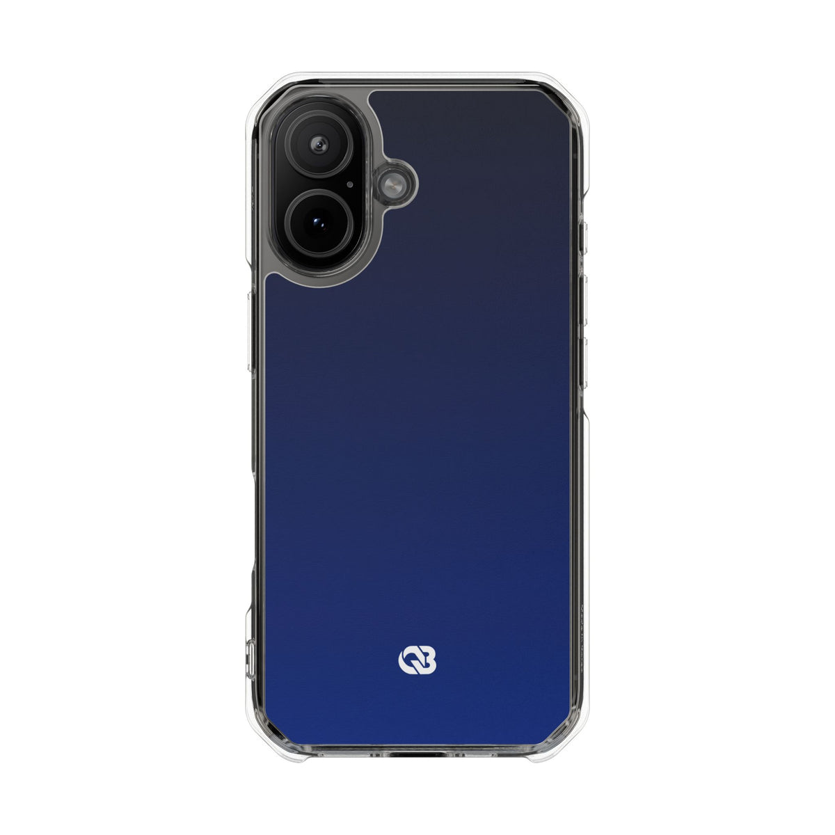 Midnight Cobalt Gradient · Clear Impact Magnetic Phone Case for iPhone · Blue
