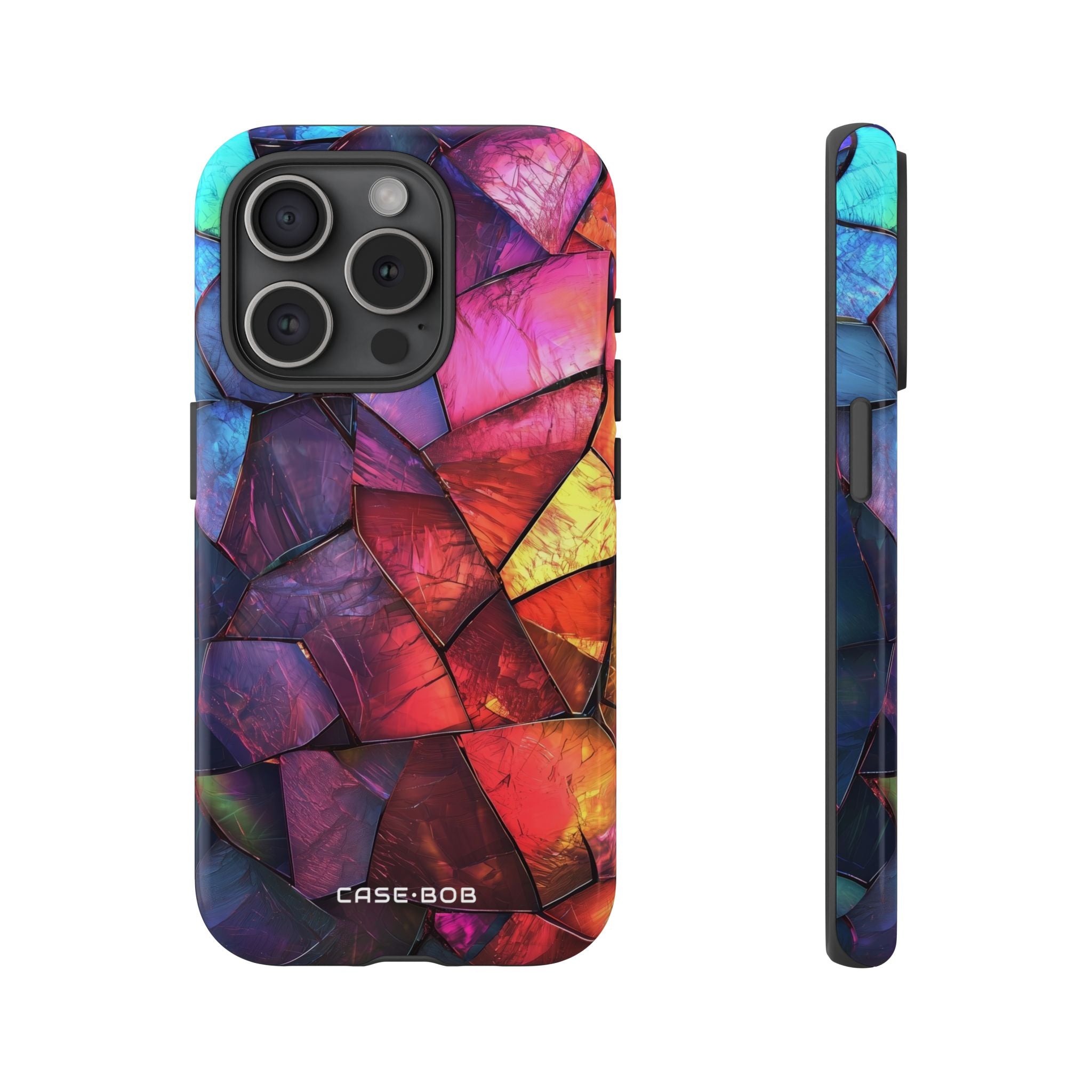 Cracked Prism iPhone 15 Pro Case - Tough