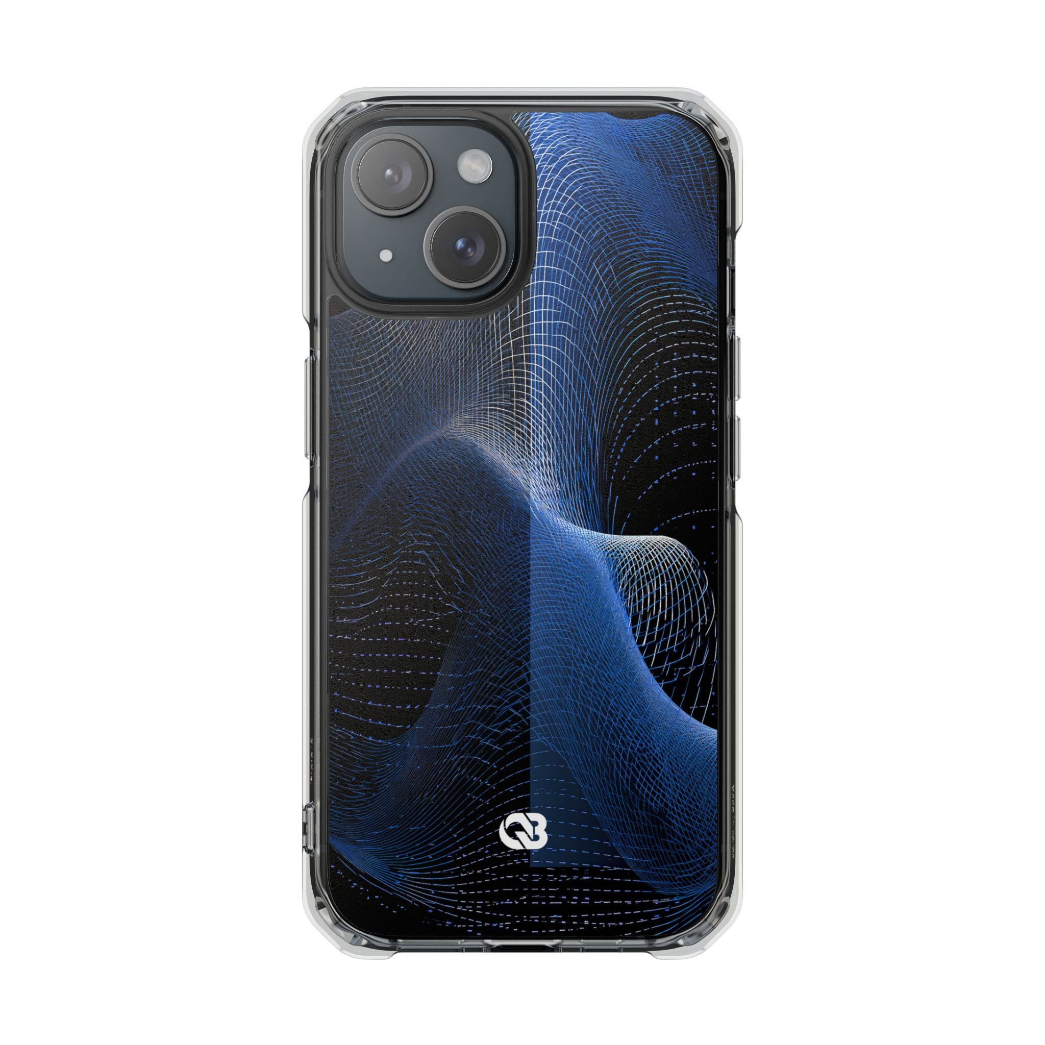 Blue Impact MagSafe Phone Case for iPhone - Electric Blue Flux