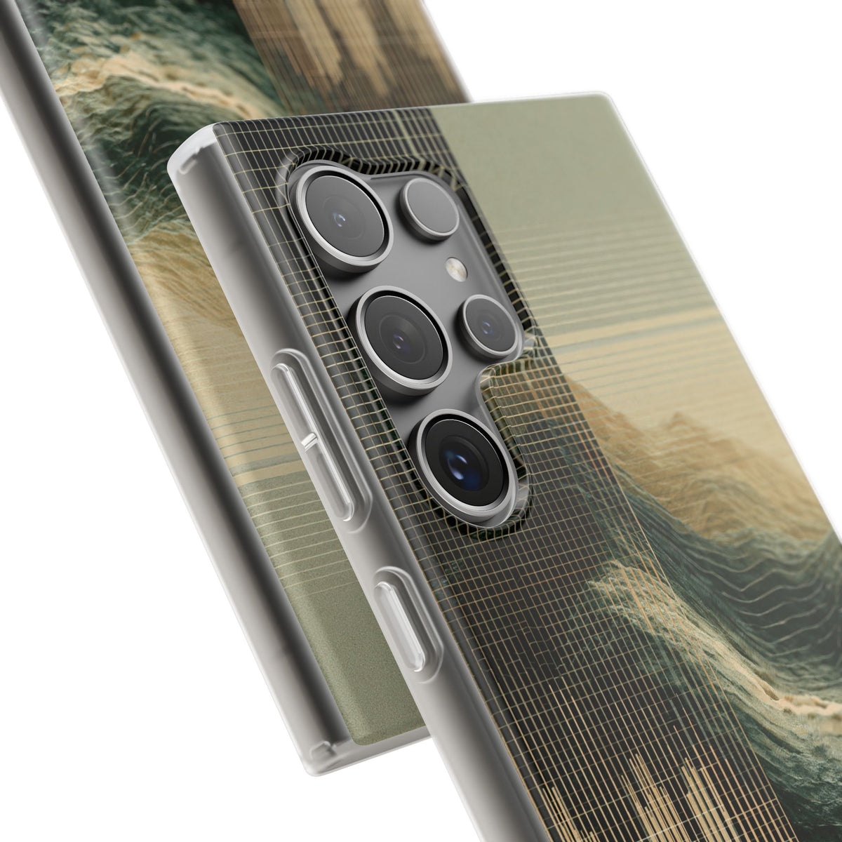 Beige Lite Phone Case for Samsung - Veridian Data Ridge