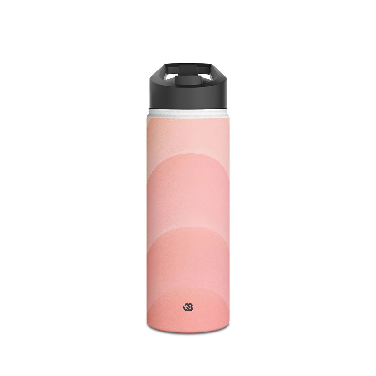 Blush Horizon Waves · Insulated Water Bottle · Pink