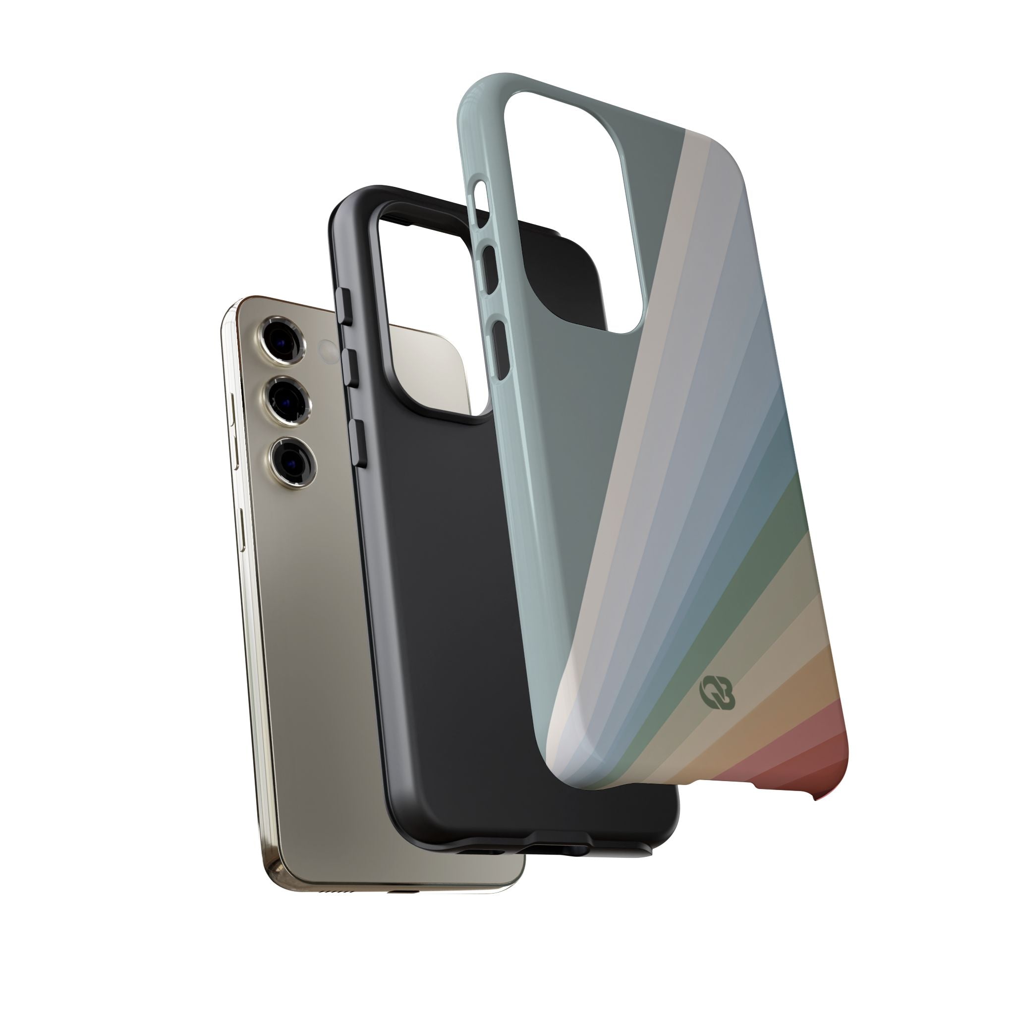 Green Tough Phone Case for Samsung - Sage Prism Beam