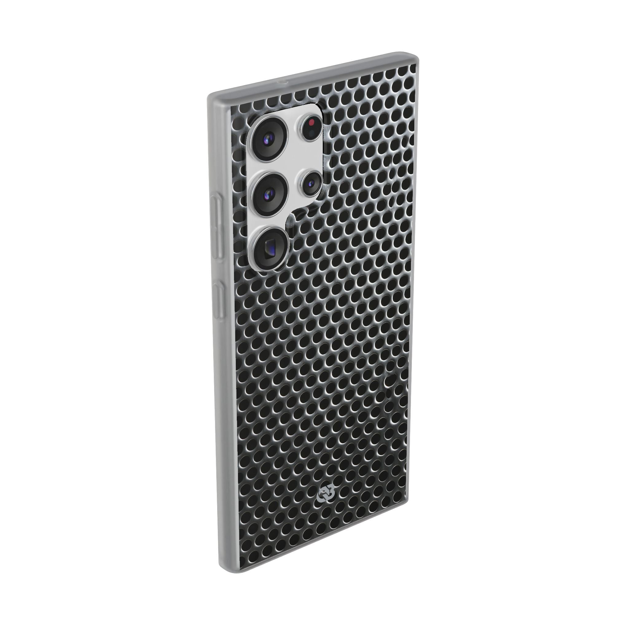 Silver Lite Phone Case for Samsung - Brutalist Steel Mesh