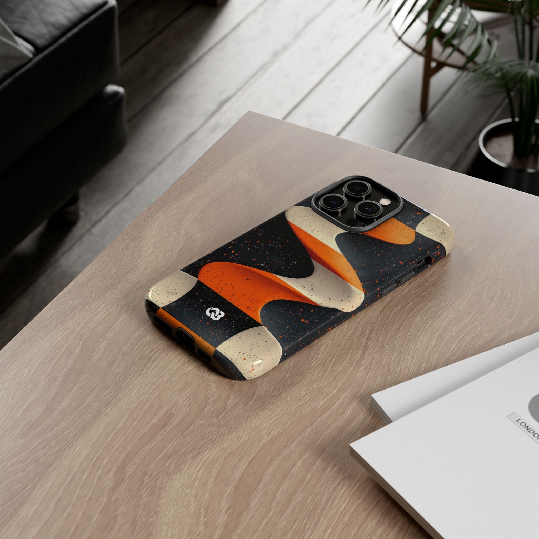 Orange Grit Twist · Tough Phone Case for iPhone