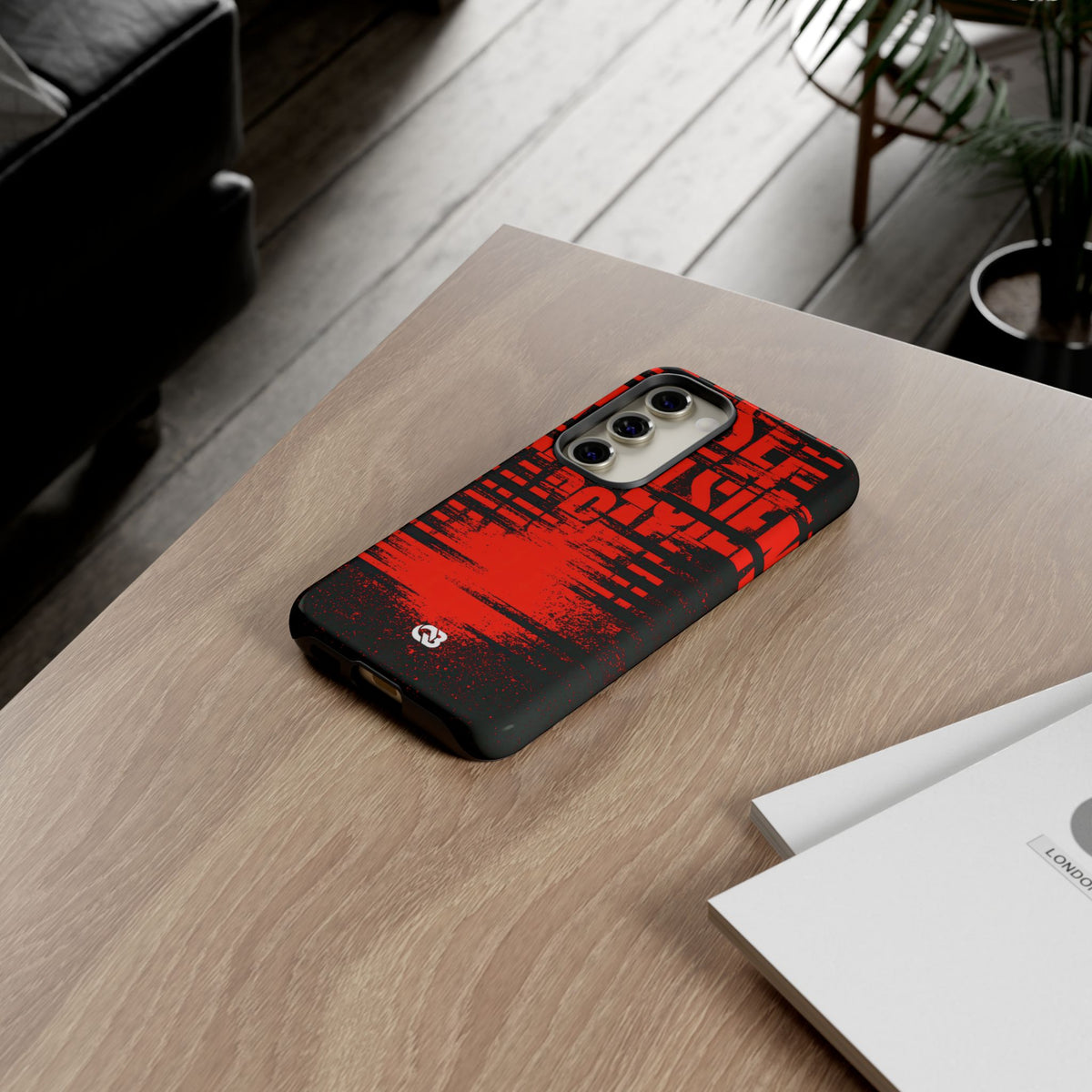 Crimson Redaction · Tough Phone Case for Samsung · Black