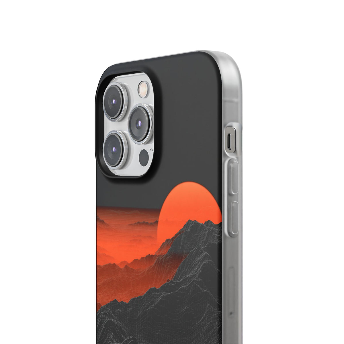 Solar Ridge Mesh · Lite Phone Case for iPhone · Black