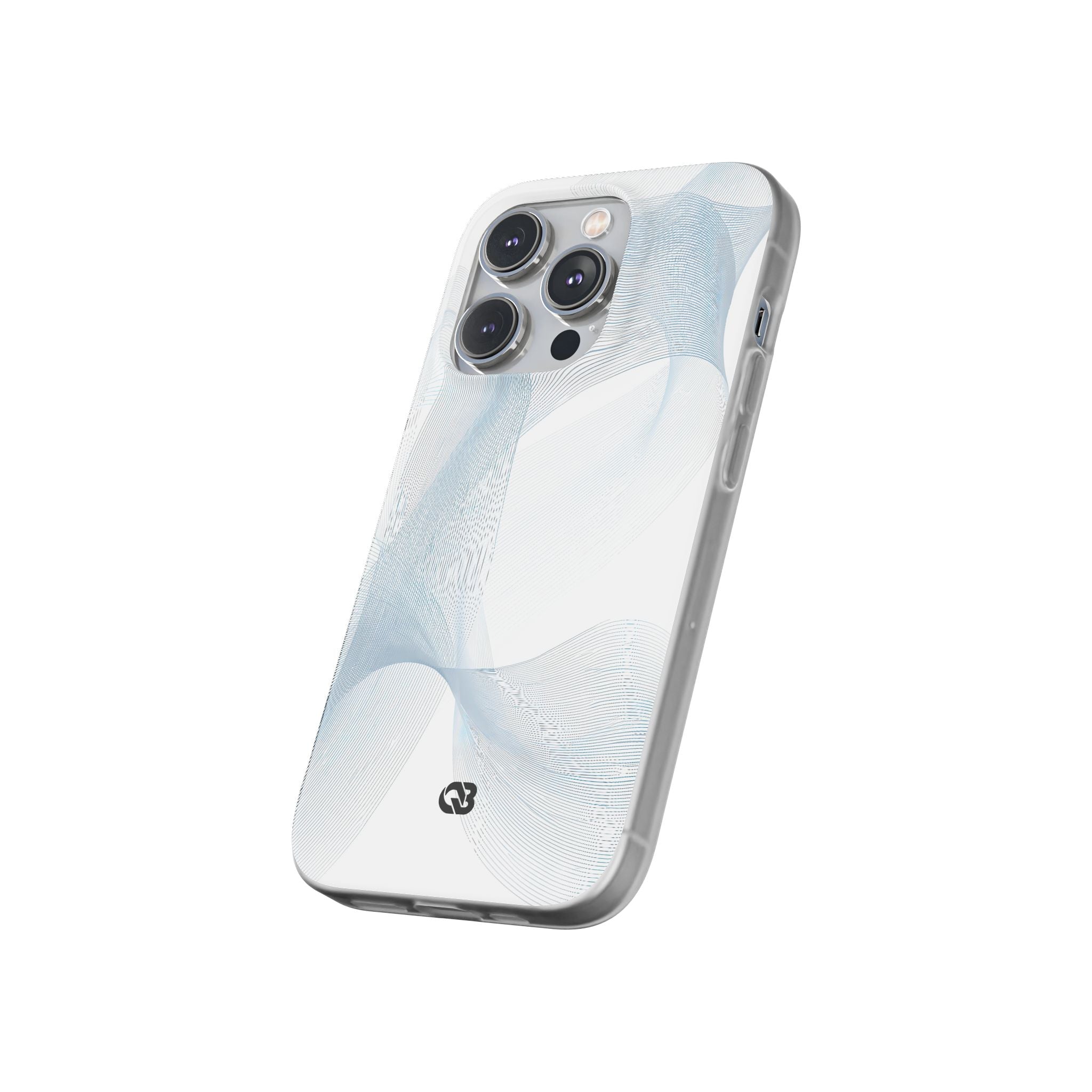 White Lite Phone Case for iPhone - Arctic Line Current