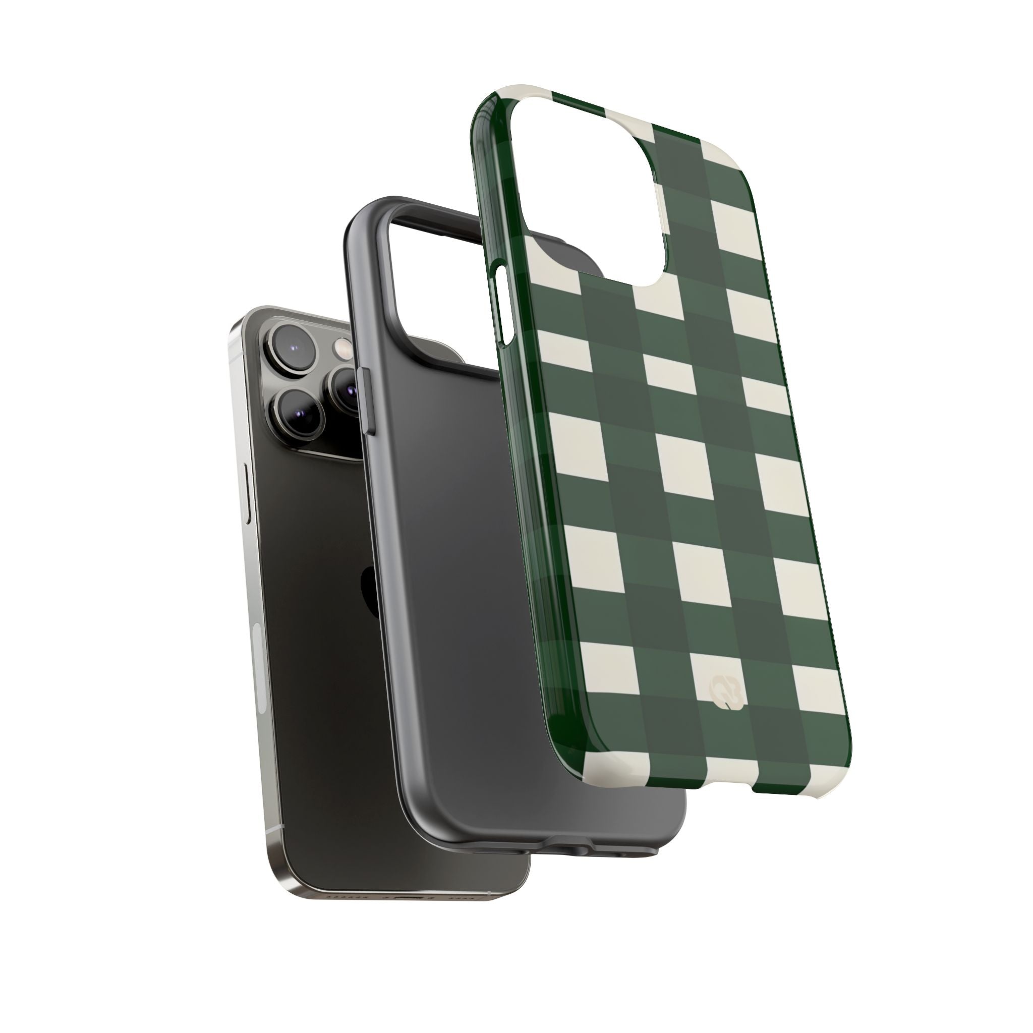 Hunter Green Plaid · Tough Phone Case for iPhone