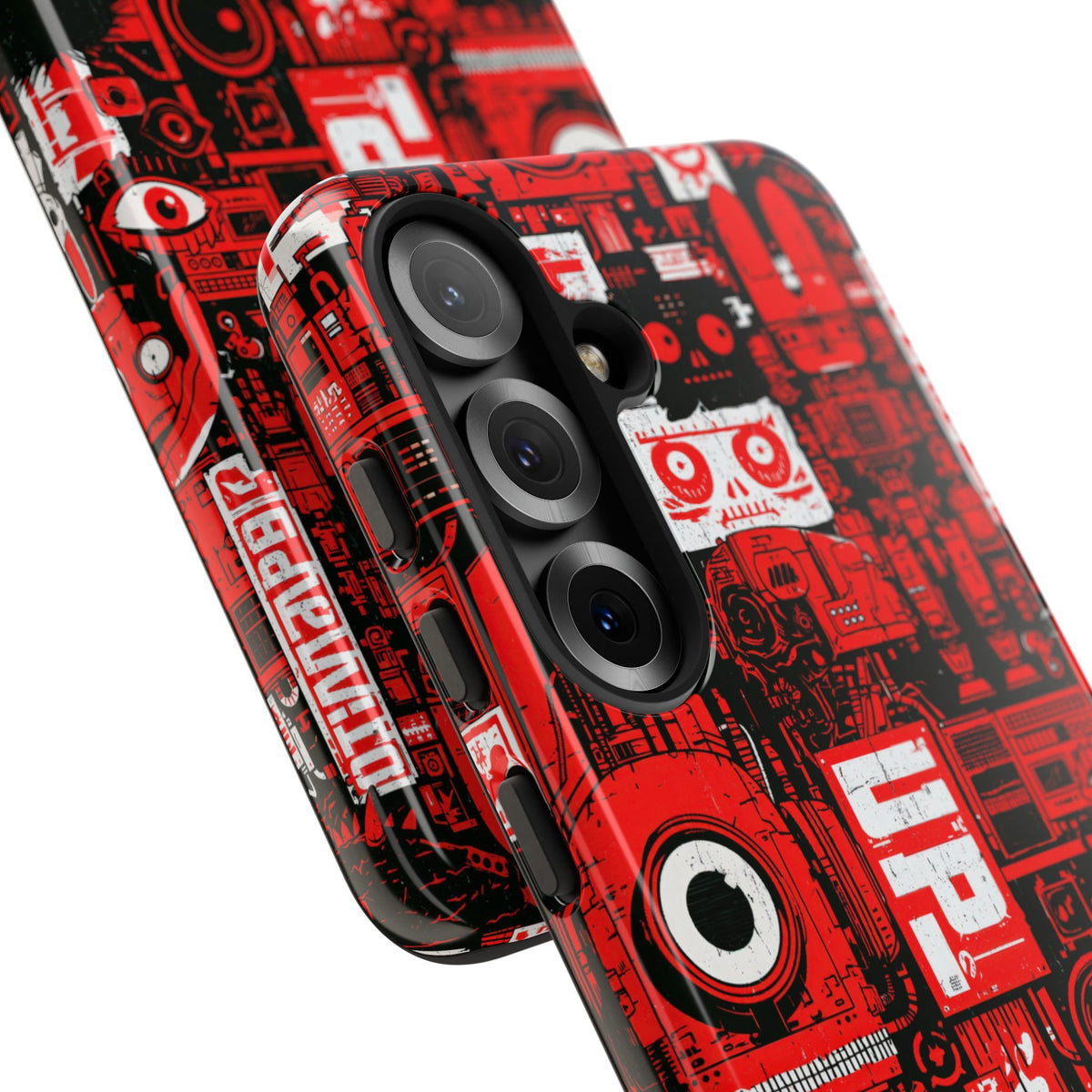 Neo Mecha Collage · Tough Phone Case for Samsung · Red