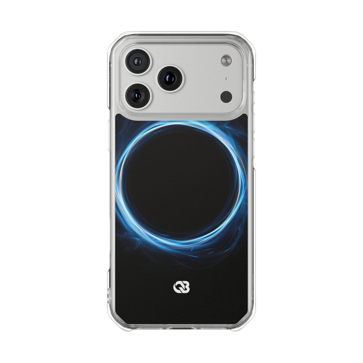 Luminous Corona · Clear Impact Magnetic Phone Case for iPhone · Blue