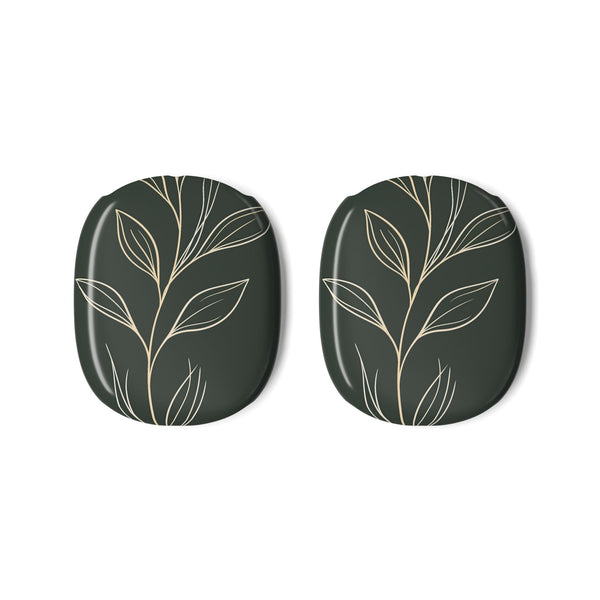 Minimal Botanical Stem · Hard Case for AirPods Max · Green
