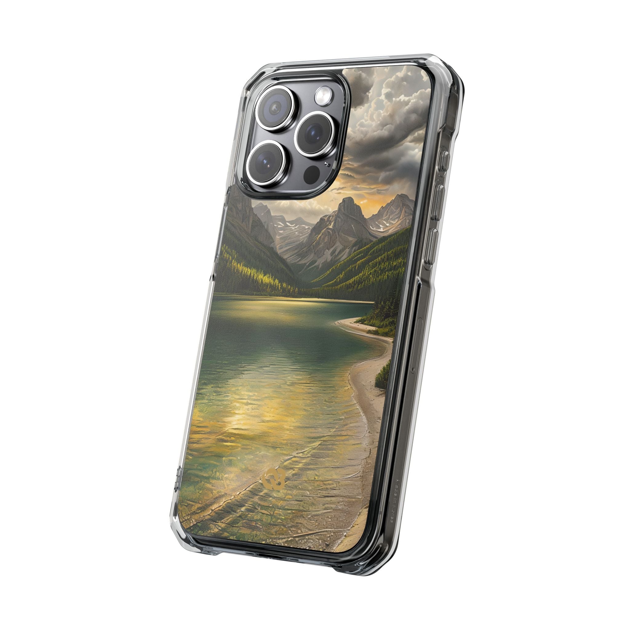 Gilded Mountain Lake · Coque de téléphone Impact pour iPhone · MagSafe