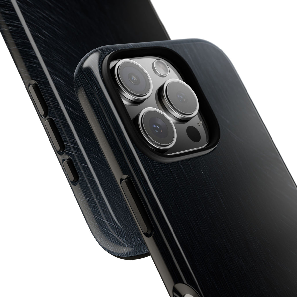 Brushed Obsidian Steel · Tough Phone Case for iPhone · Black
