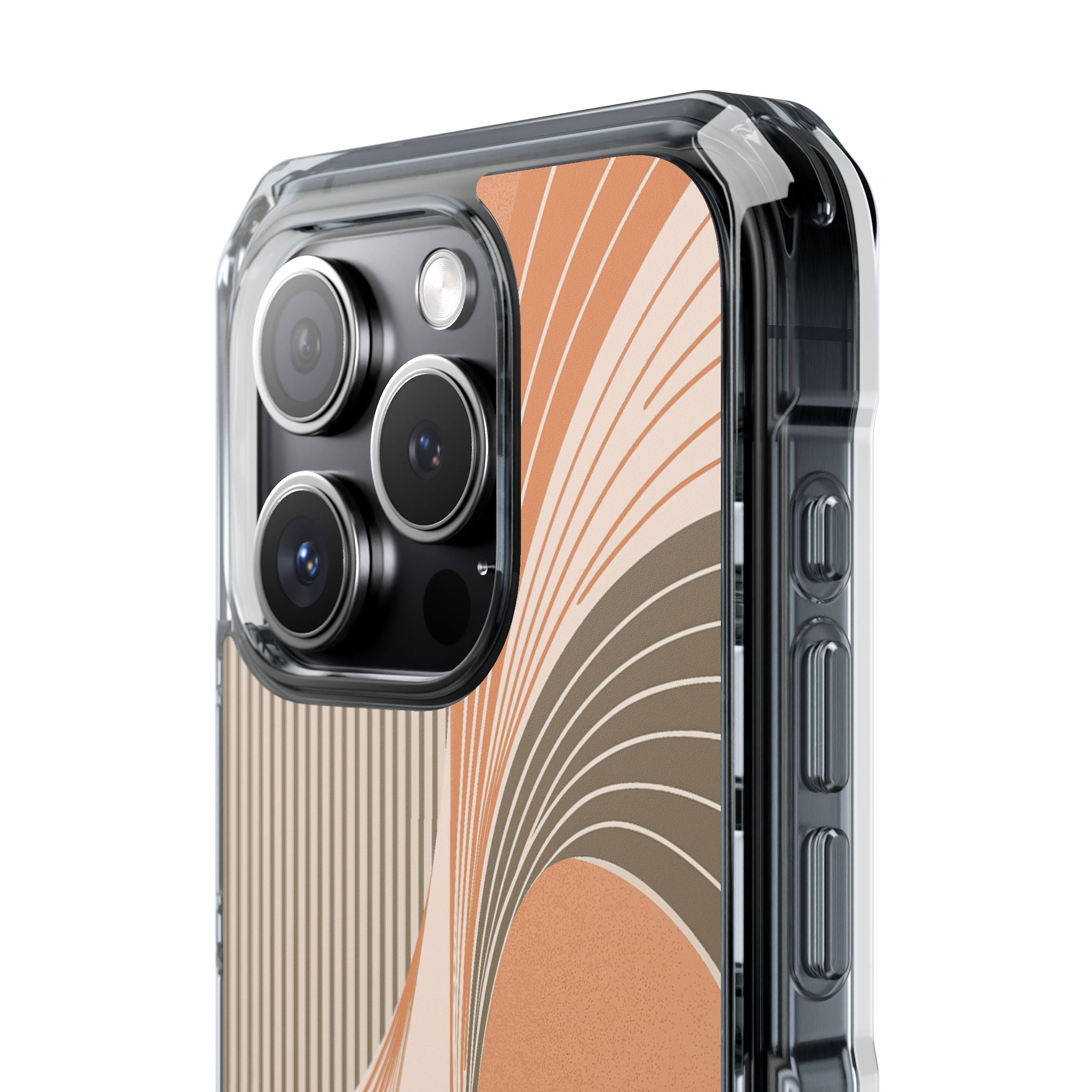 Orange Impact MagSafe Phone Case for iPhone - Desert Arc Horizon