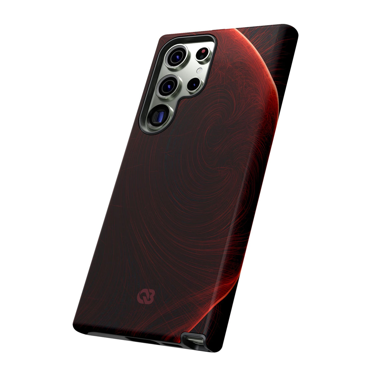 Red Tough Phone Case for Samsung - Crimson Flare Flux