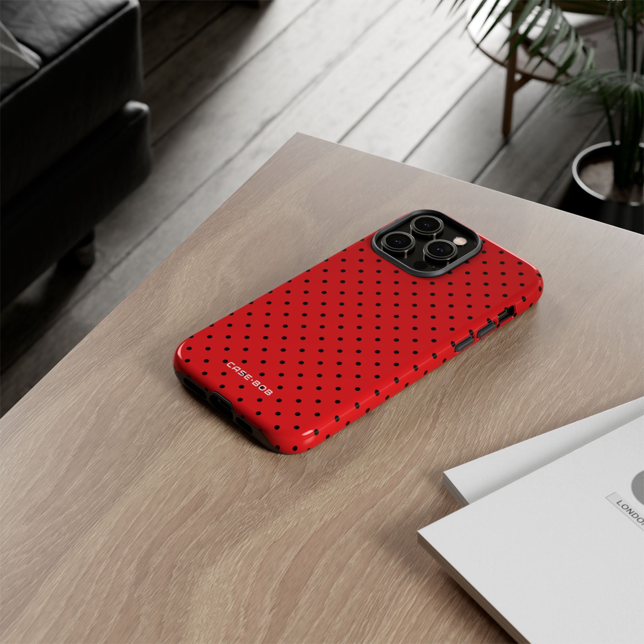 Crimson Dot Matrix iPhone 14 Pro Max -kovauskuori - Tough