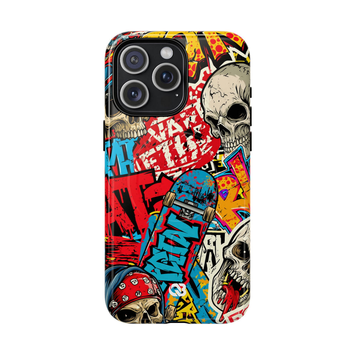 Skate Skull Riot · Tough 2.0 Magnetic Phone Case for iPhone · Red