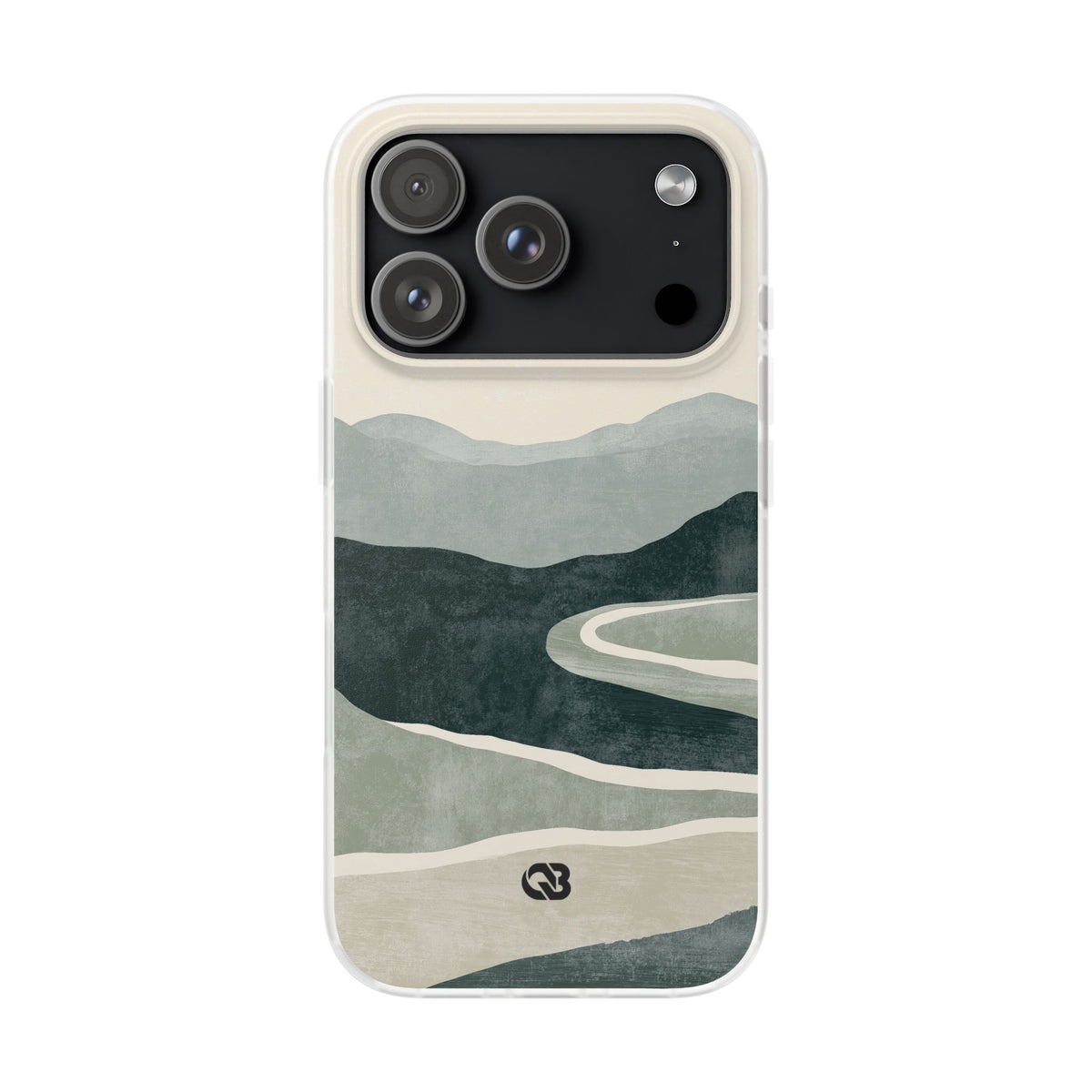Muted Valley Vista · Lite Phone Case for iPhone · Green