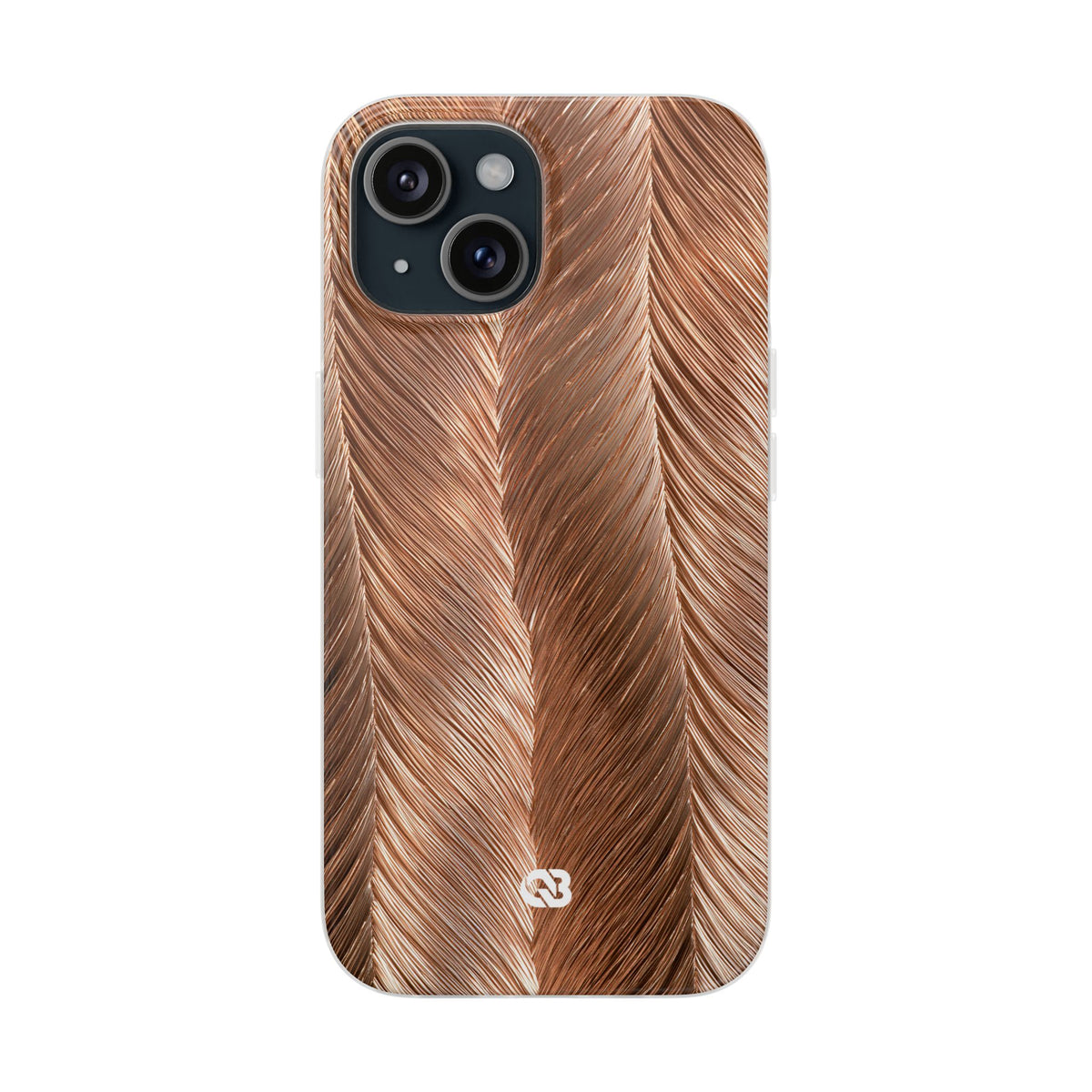 Rose Gold Weave · Lite Phone Case for iPhone · Brown