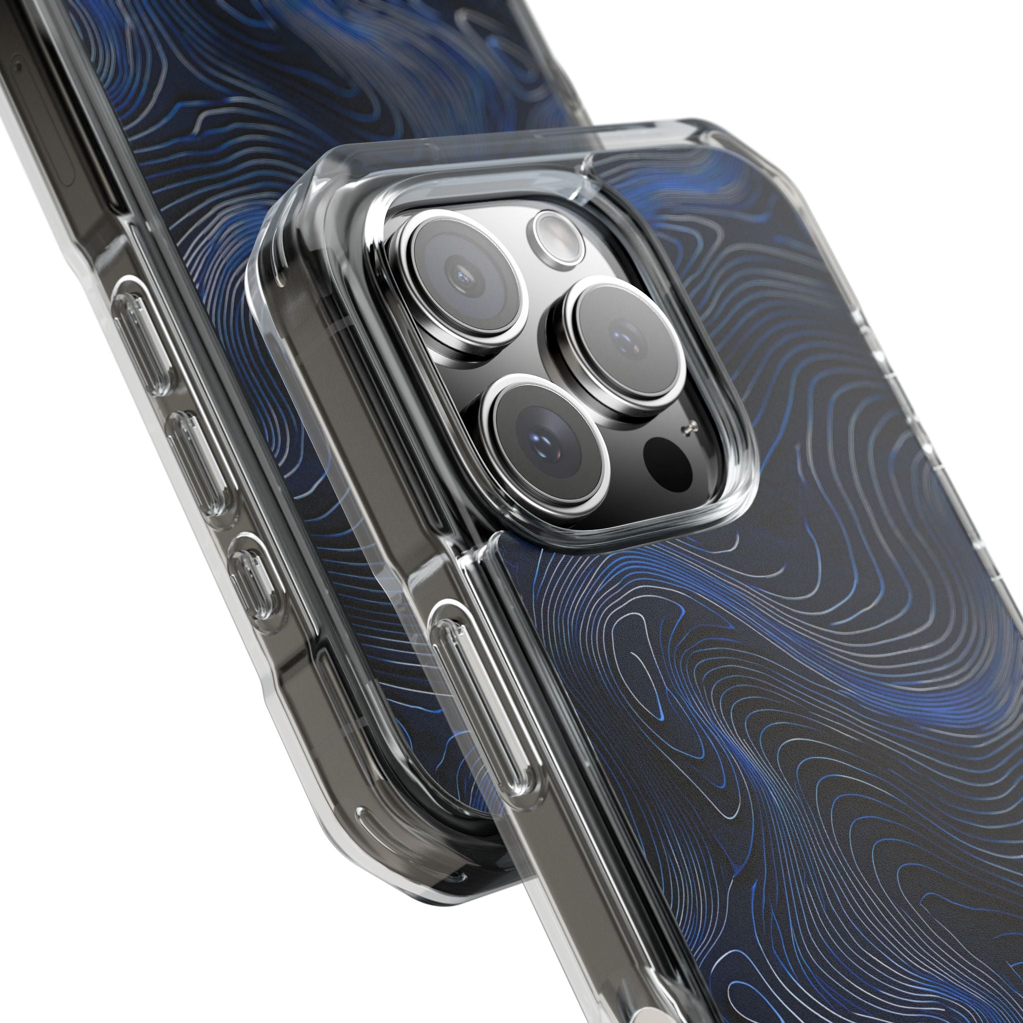 Blue Impact MagSafe Phone Case for iPhone - Cobalt Contour Ridge