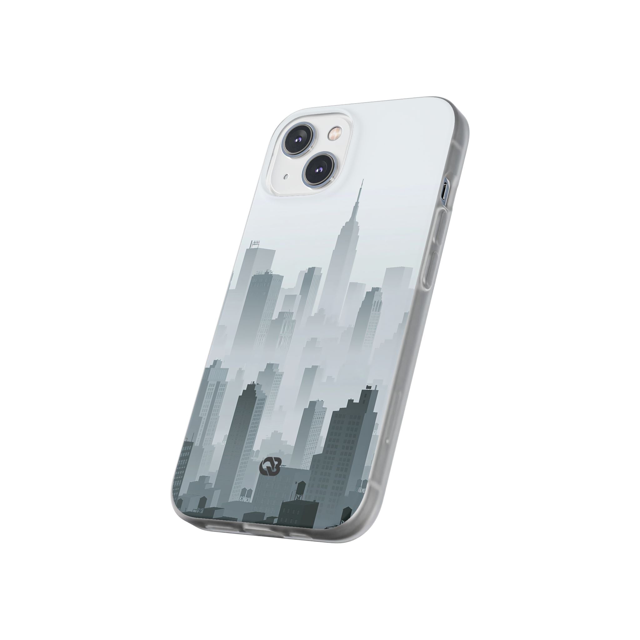 Grey Lite Phone Case for iPhone - Steel Mist Skyline