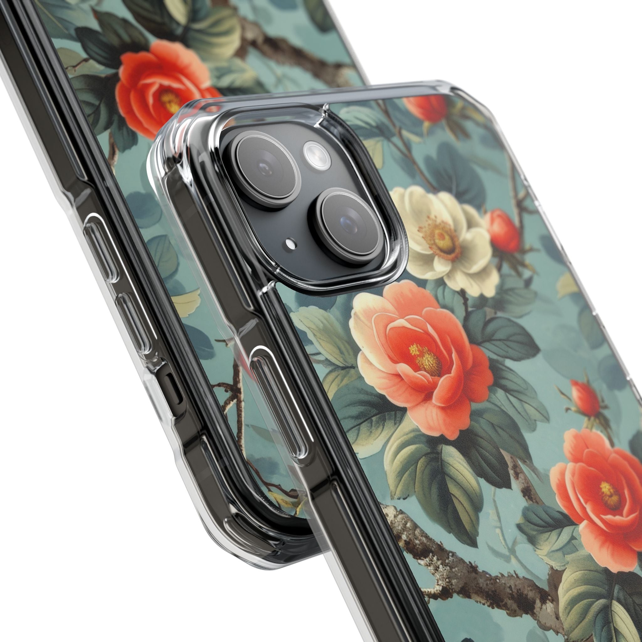 Coral Bloom iPhone 15 Plus Cover - Impact