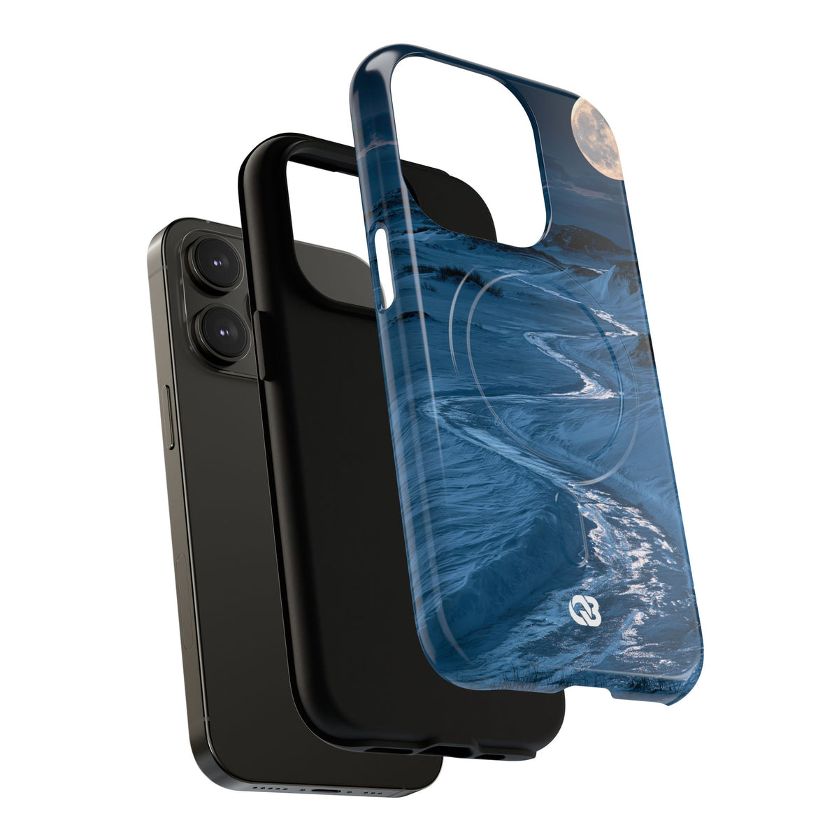 Arctic Moon Drift · Tough 2.0 Magnetic Phone Case for iPhone · Blue