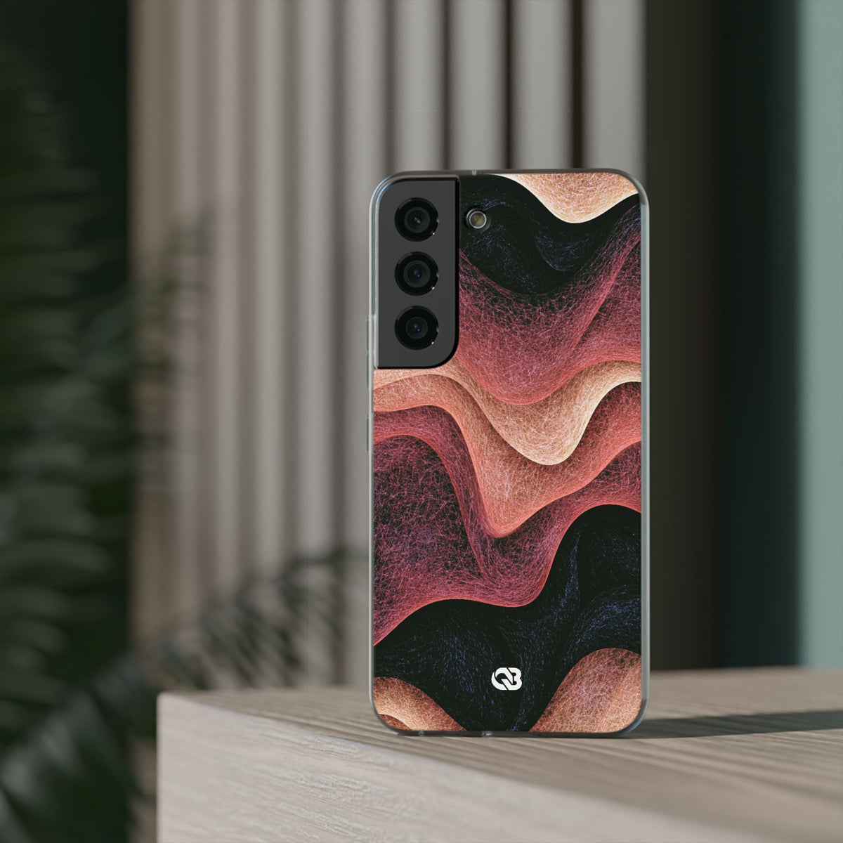 Rose Contour Waves · Lite Phone Case for Samsung · Pink