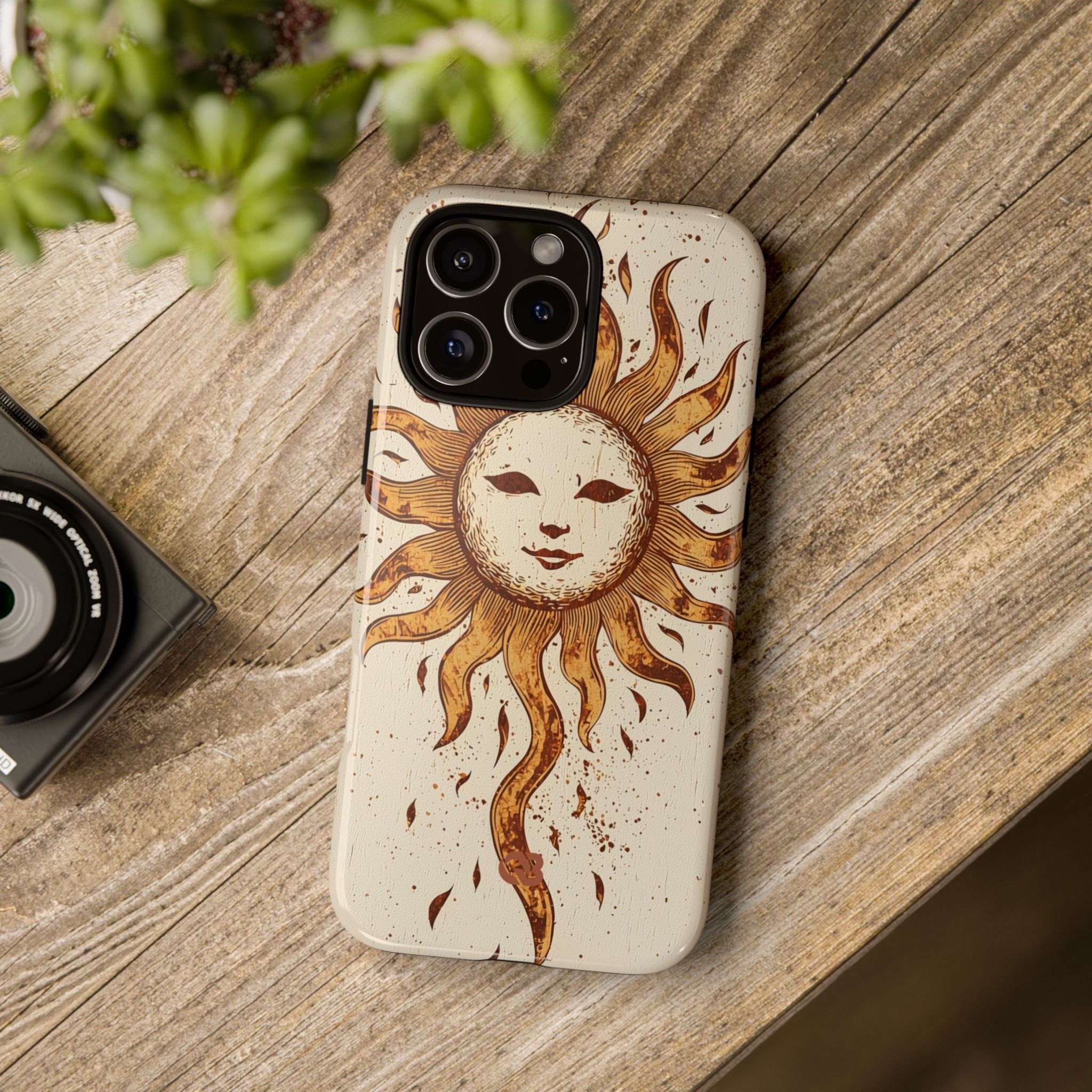 Rustic Solar Mask · Tough Phone Case for iPhone