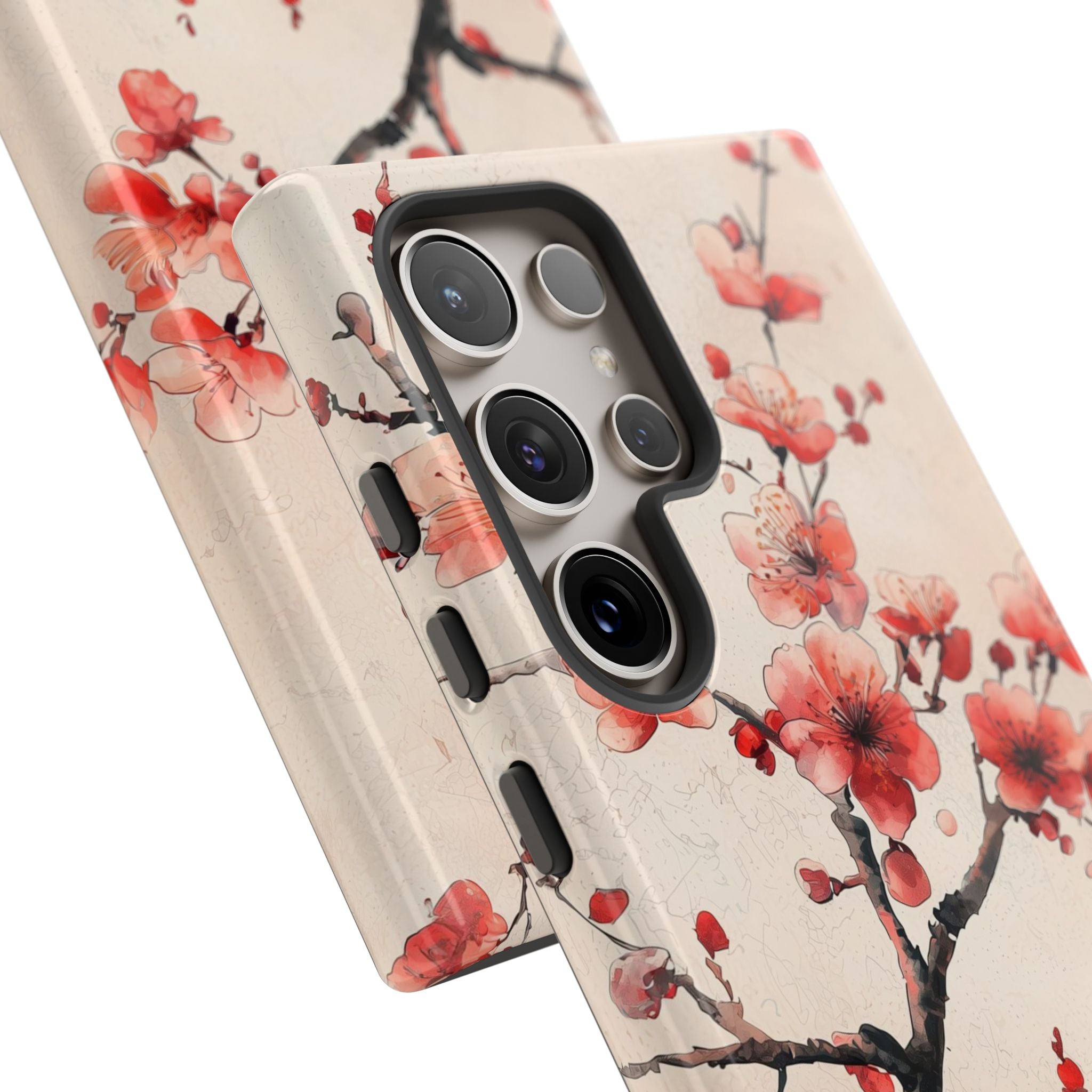 Crimson Silk Flora · Tough Phone Case for Samsung