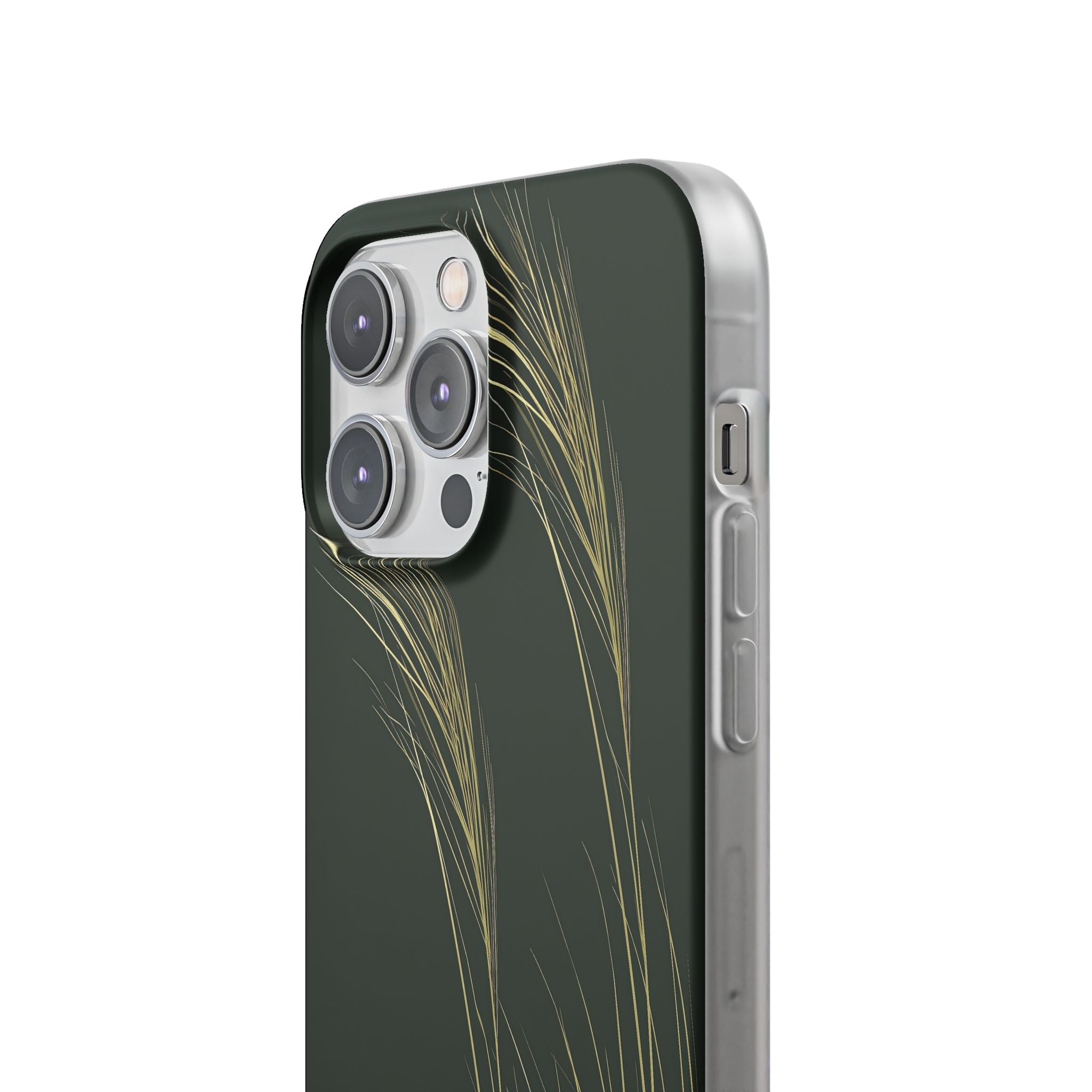Green Lite Phone Case for iPhone - Midnight Gilded Grass