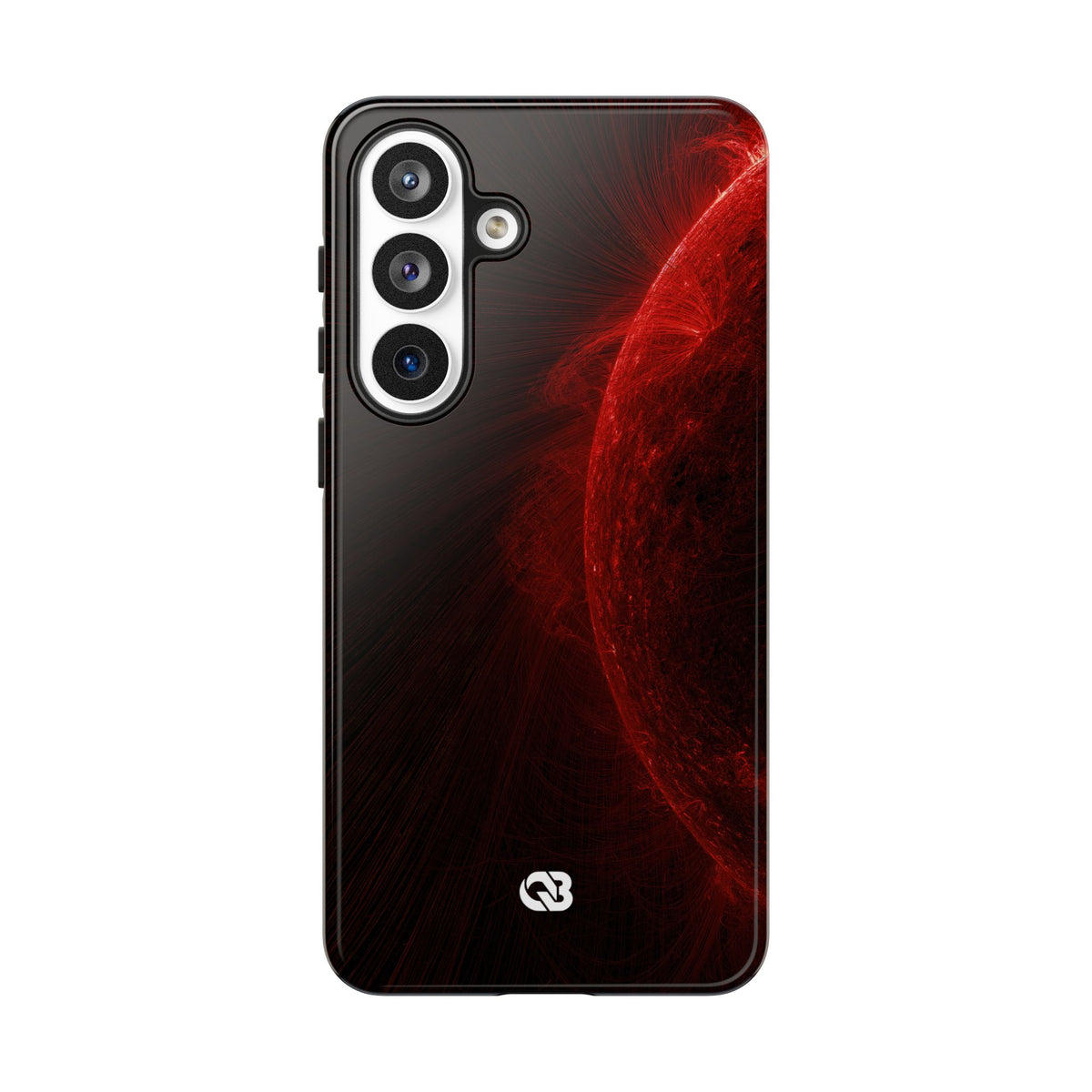 Red Tough Phone Case for Samsung - Solar Crimson Flare