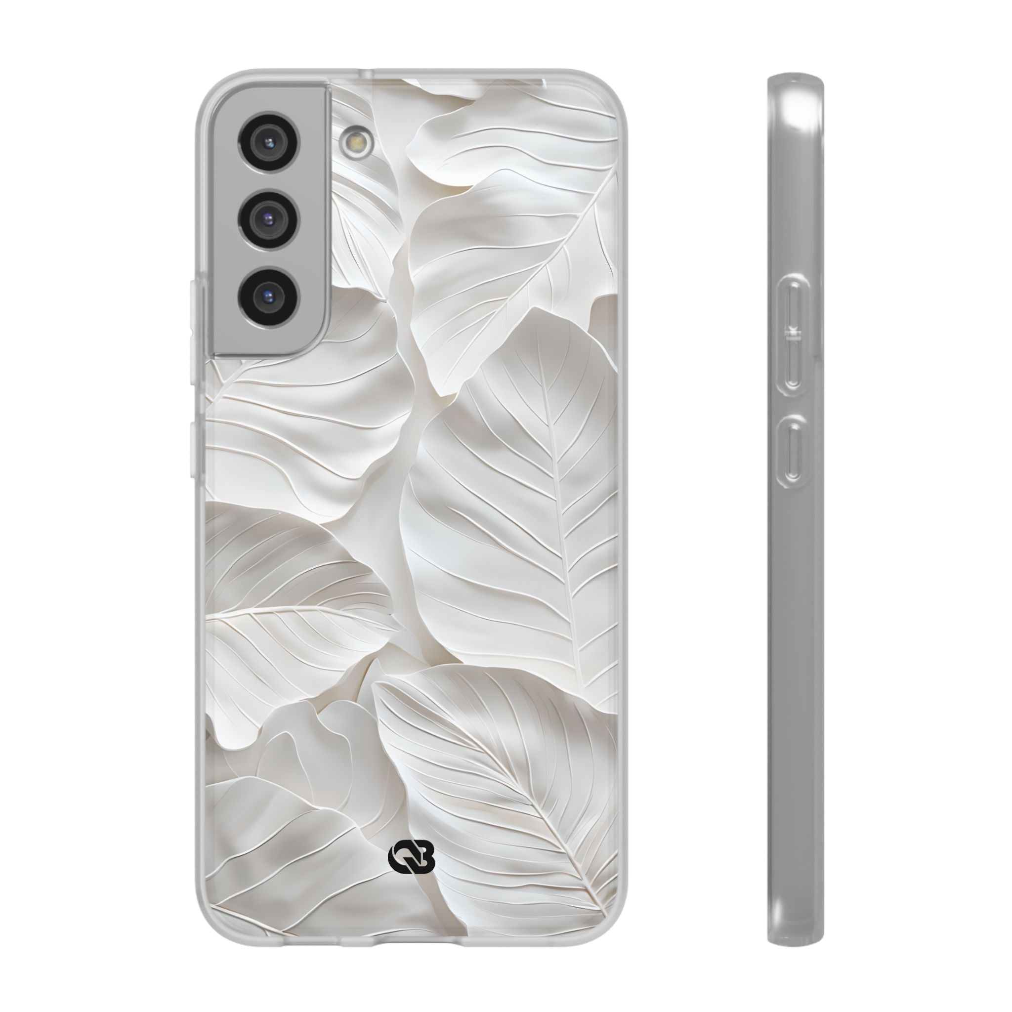 Sculpted Ivory Leaves · Soft Handyhülle für Samsung