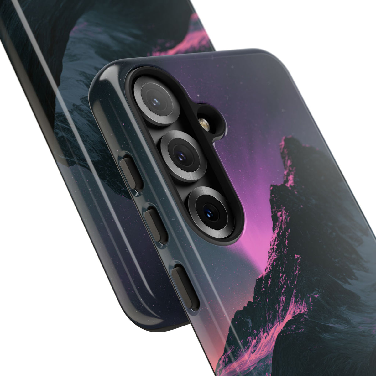 Arctic Aurora Summit · Tough Phone Case for Samsung · Black