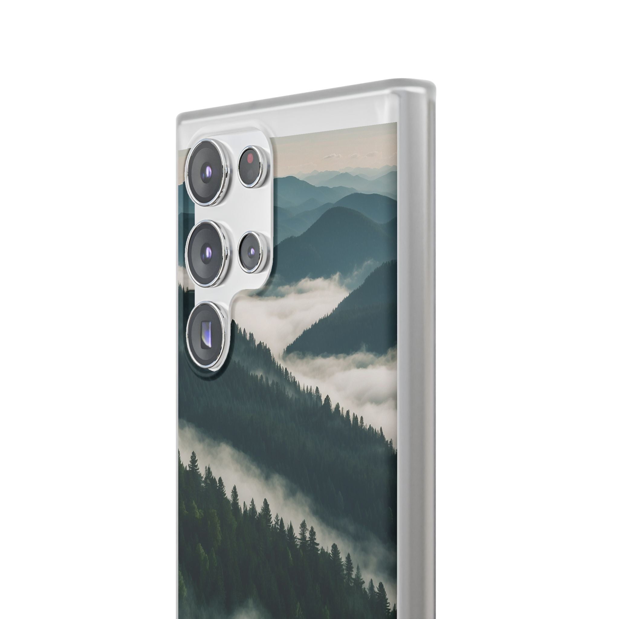 Misty Pine Peaks · Soft Phone Case for Samsung