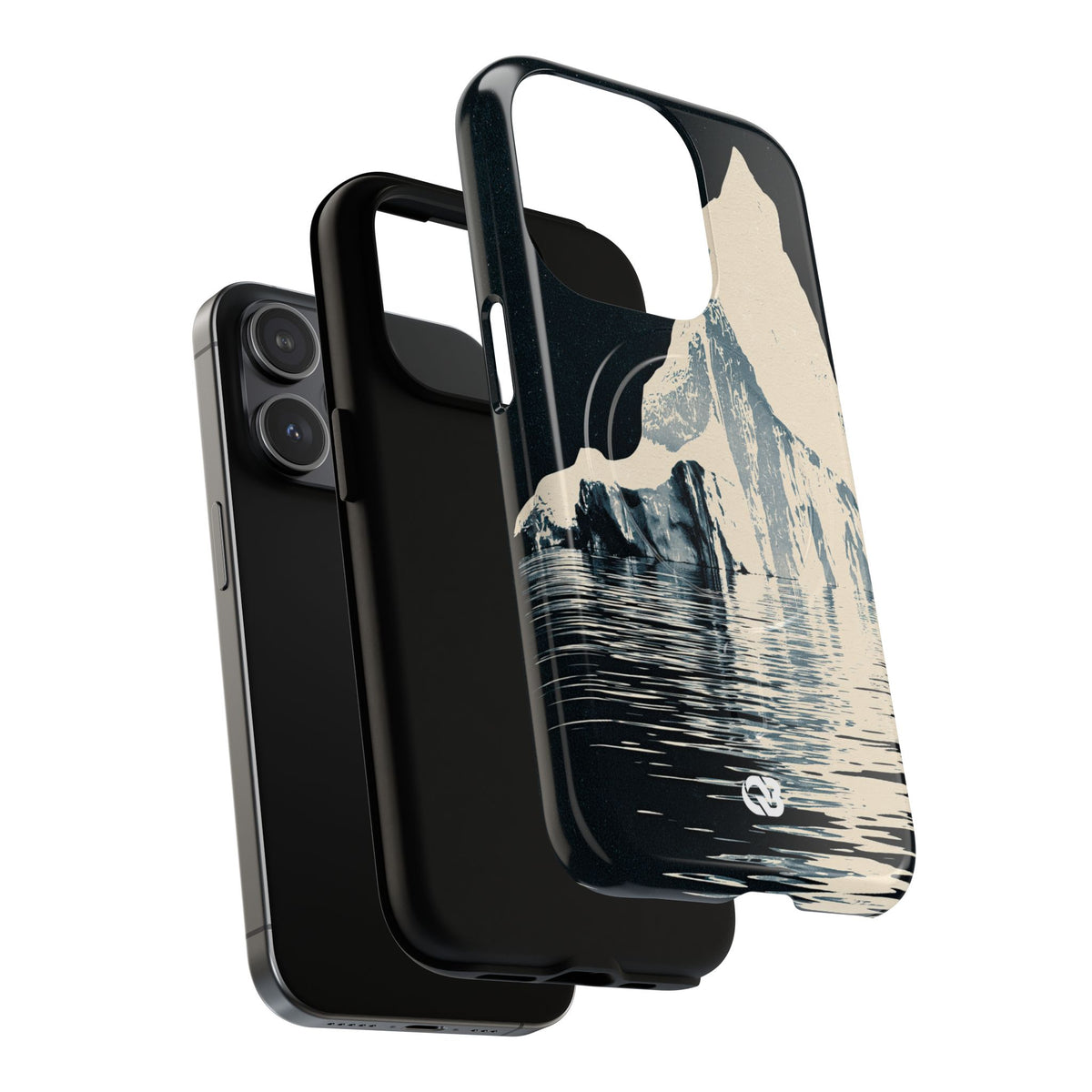 Blue Tough 2.0 Magsafe Phone Case for iPhone - Frozen Navy Monolith