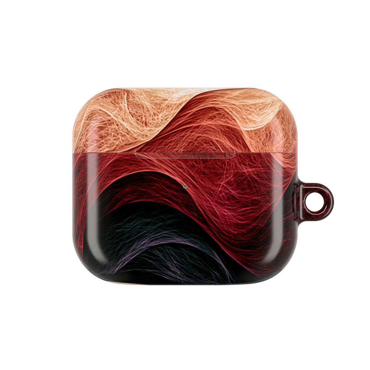 Ember Wave Dispersion · Hard Case for AirPods & AirPods Pro · Red