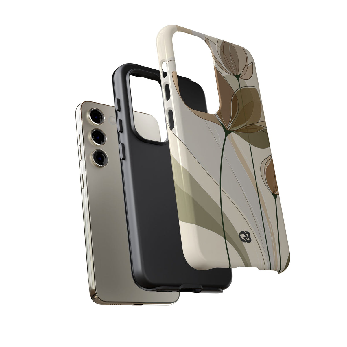 Translucent Petal Contour · Tough Phone Case for Samsung · Beige