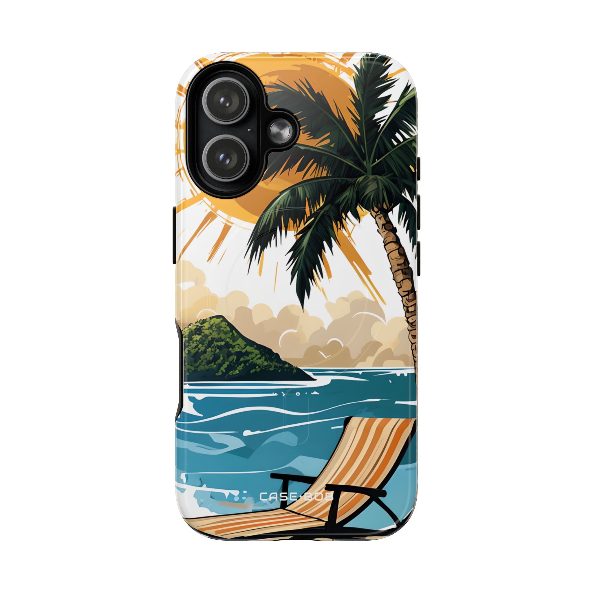 Sunny Palm Breeze iPhone 17 Case - Tough+ - CASE•BOB