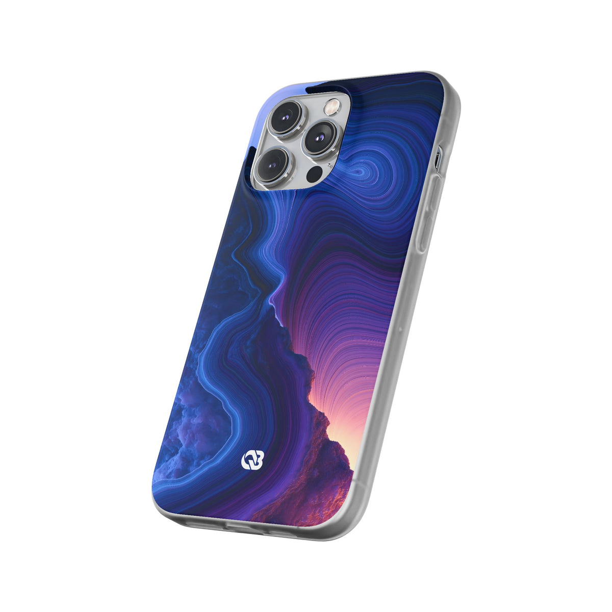 Radiant Strata · Lite Phone Case for iPhone · Blue