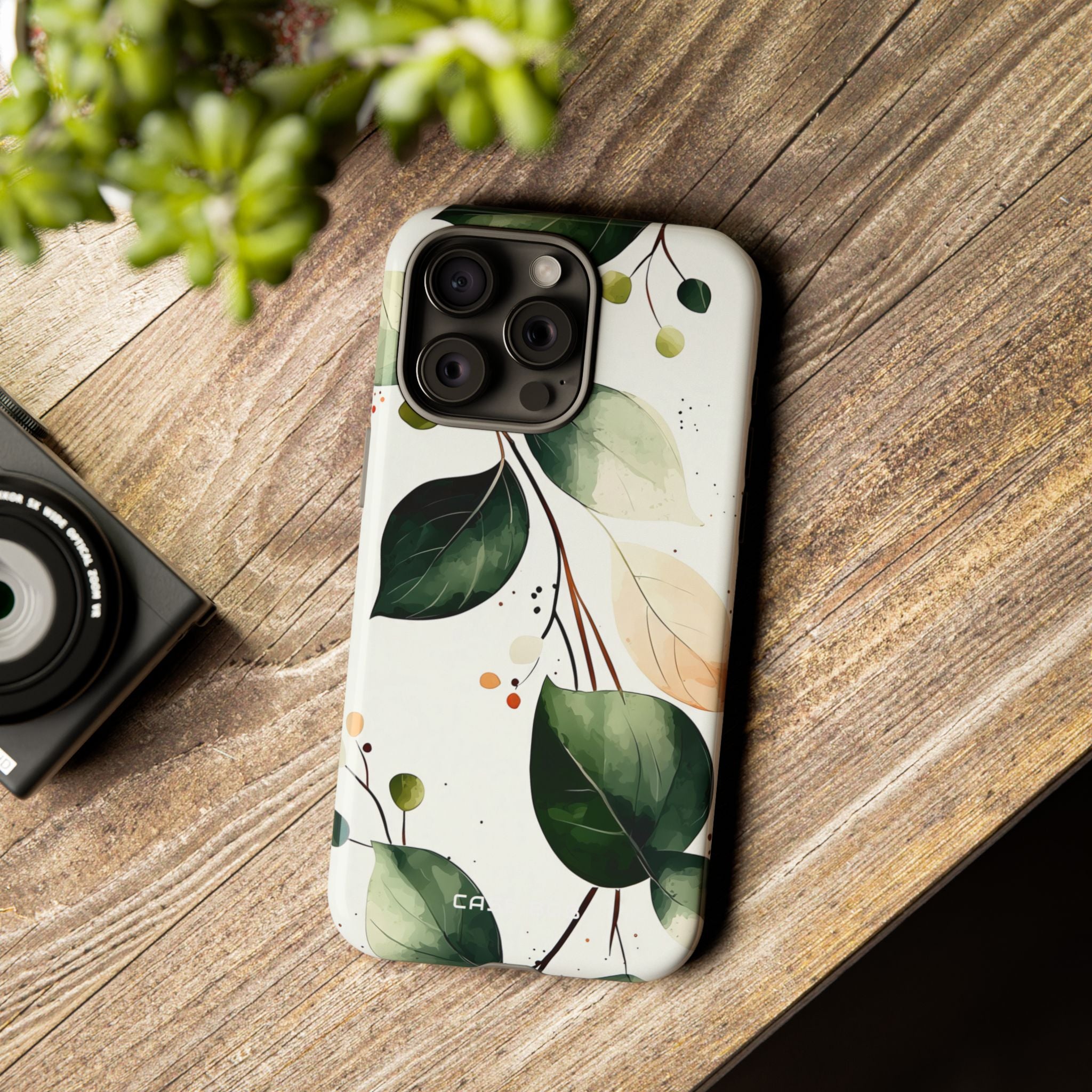 Greenberry Branch iPhone 15 Pro Max Skal - Tough